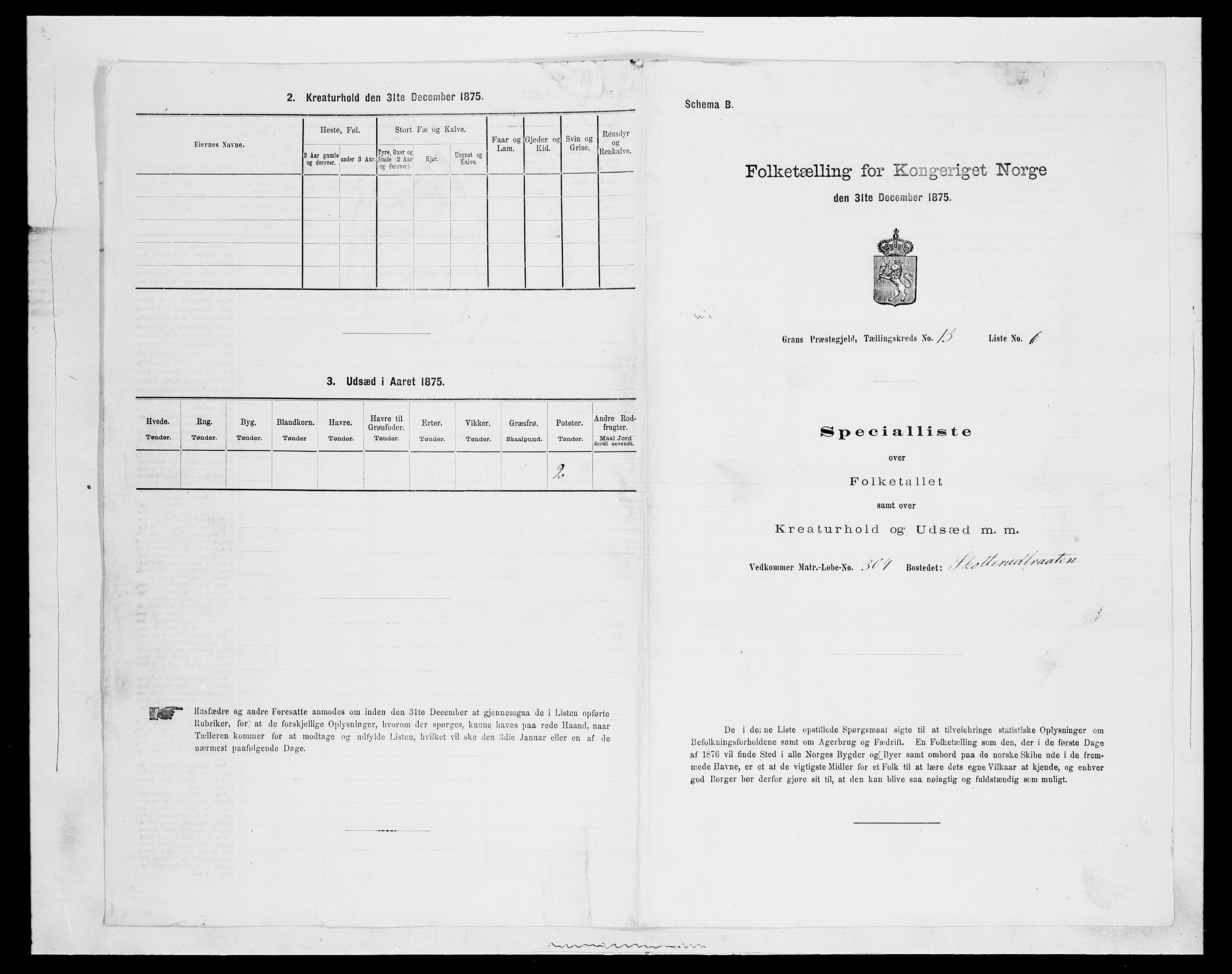 SAH, 1875 census for 0534P Gran, 1875, p. 2382