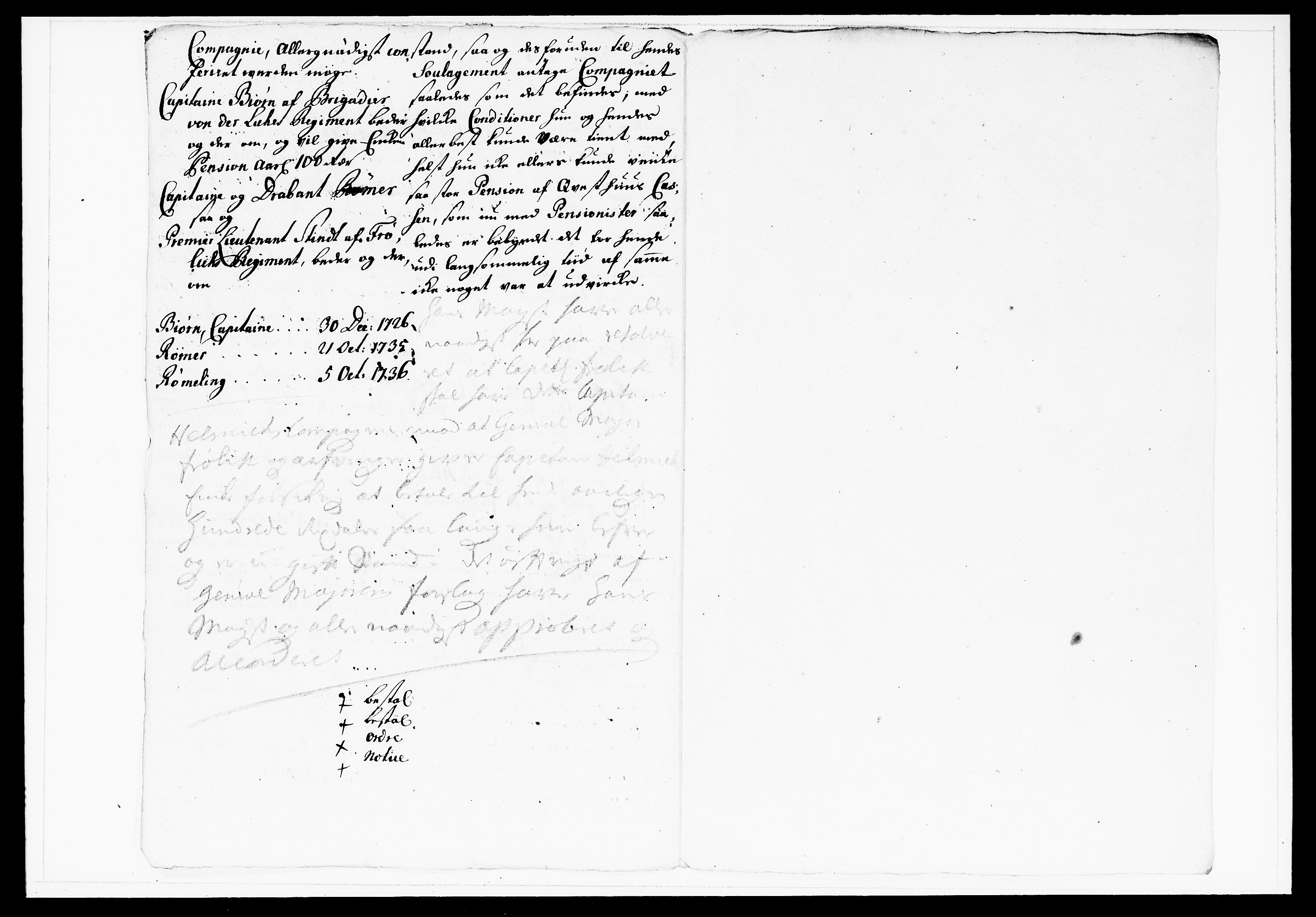 Krigskollegiet, Krigskancelliet, DRA/A-0006/-/1143-1150: Refererede sager, 1738, p. 102