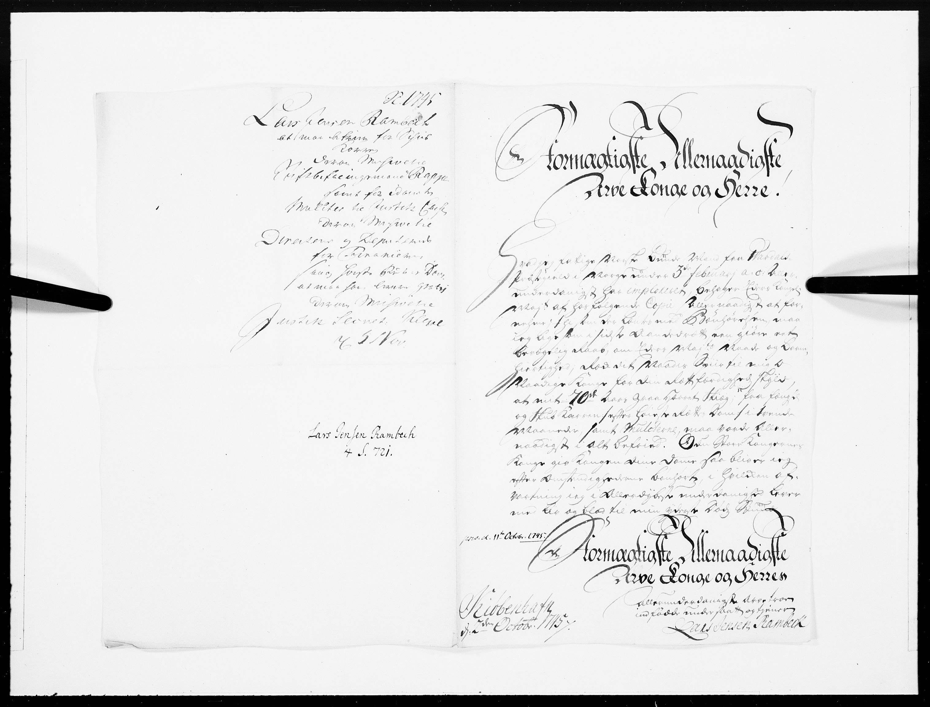 Danske Kanselli 1572-1799, AV/RA-EA-3023/F/Fc/Fcc/Fcca/L0143: Norske innlegg 1572-1799, 1745, p. 420