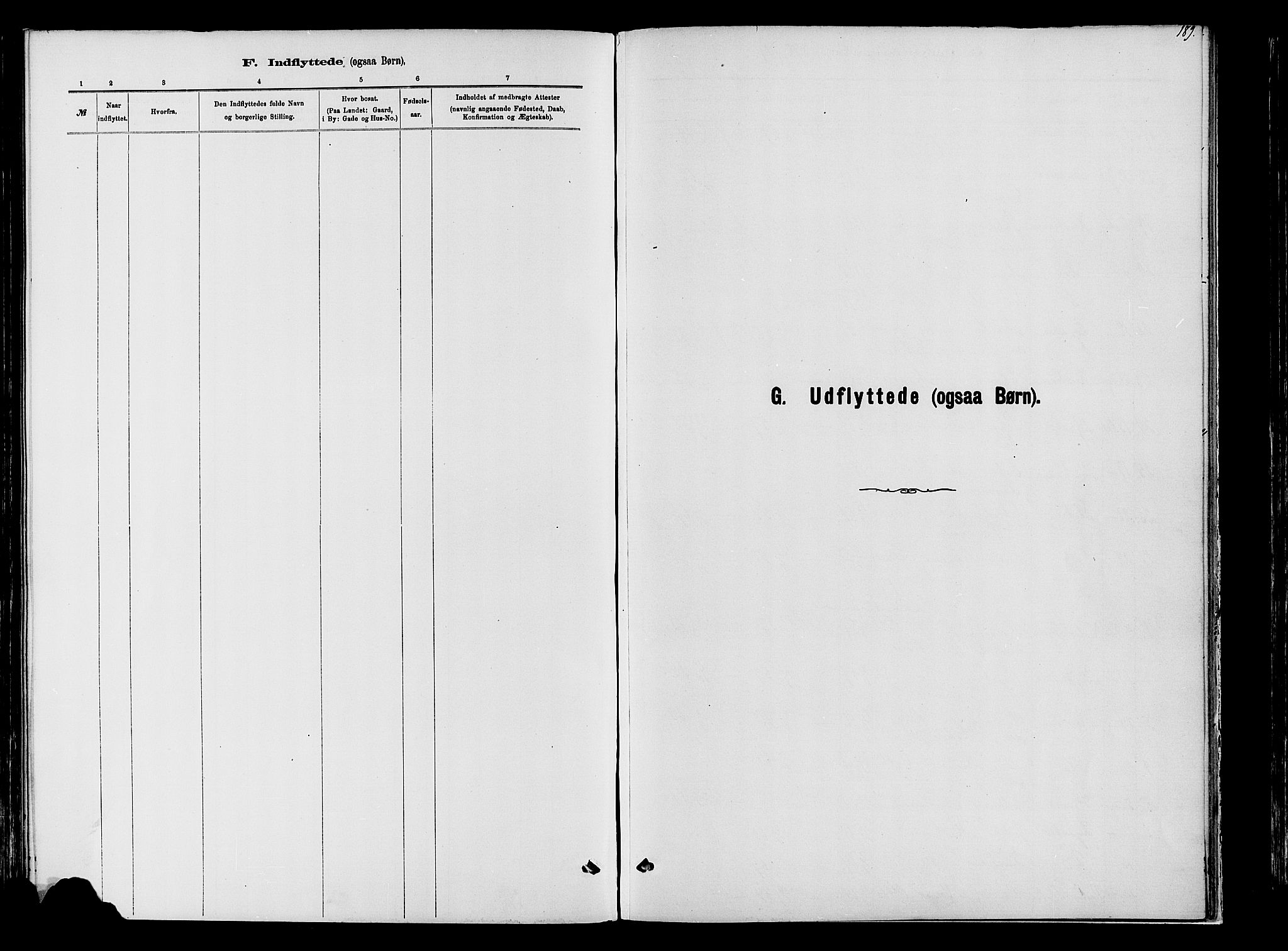 Vardal prestekontor, SAH/PREST-100/H/Ha/Haa/L0009: Parish register (official) no. 9, 1878-1892, p. 189
