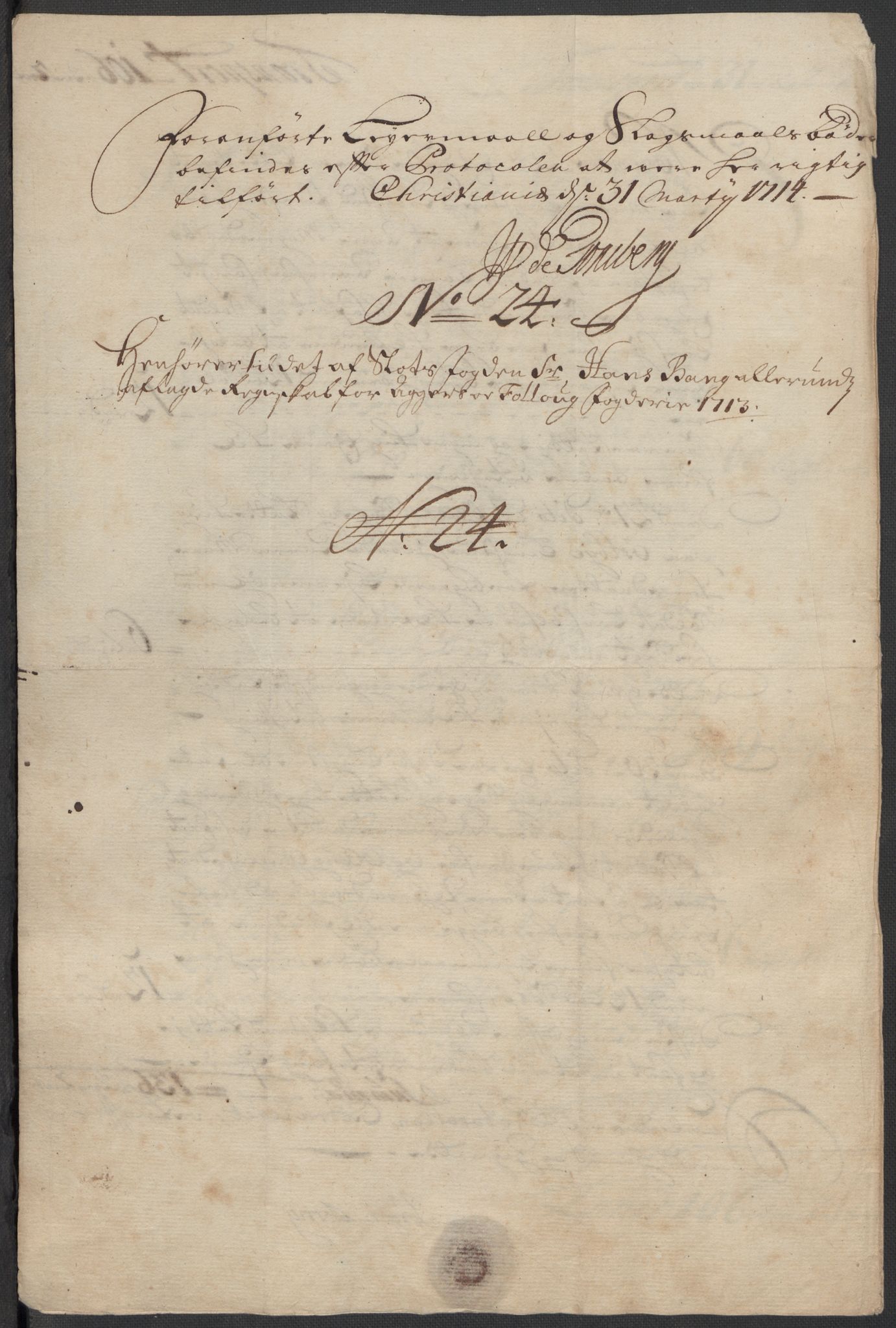 Rentekammeret inntil 1814, Reviderte regnskaper, Fogderegnskap, AV/RA-EA-4092/R10/L0451: Fogderegnskap Aker og Follo, 1713-1714, p. 162