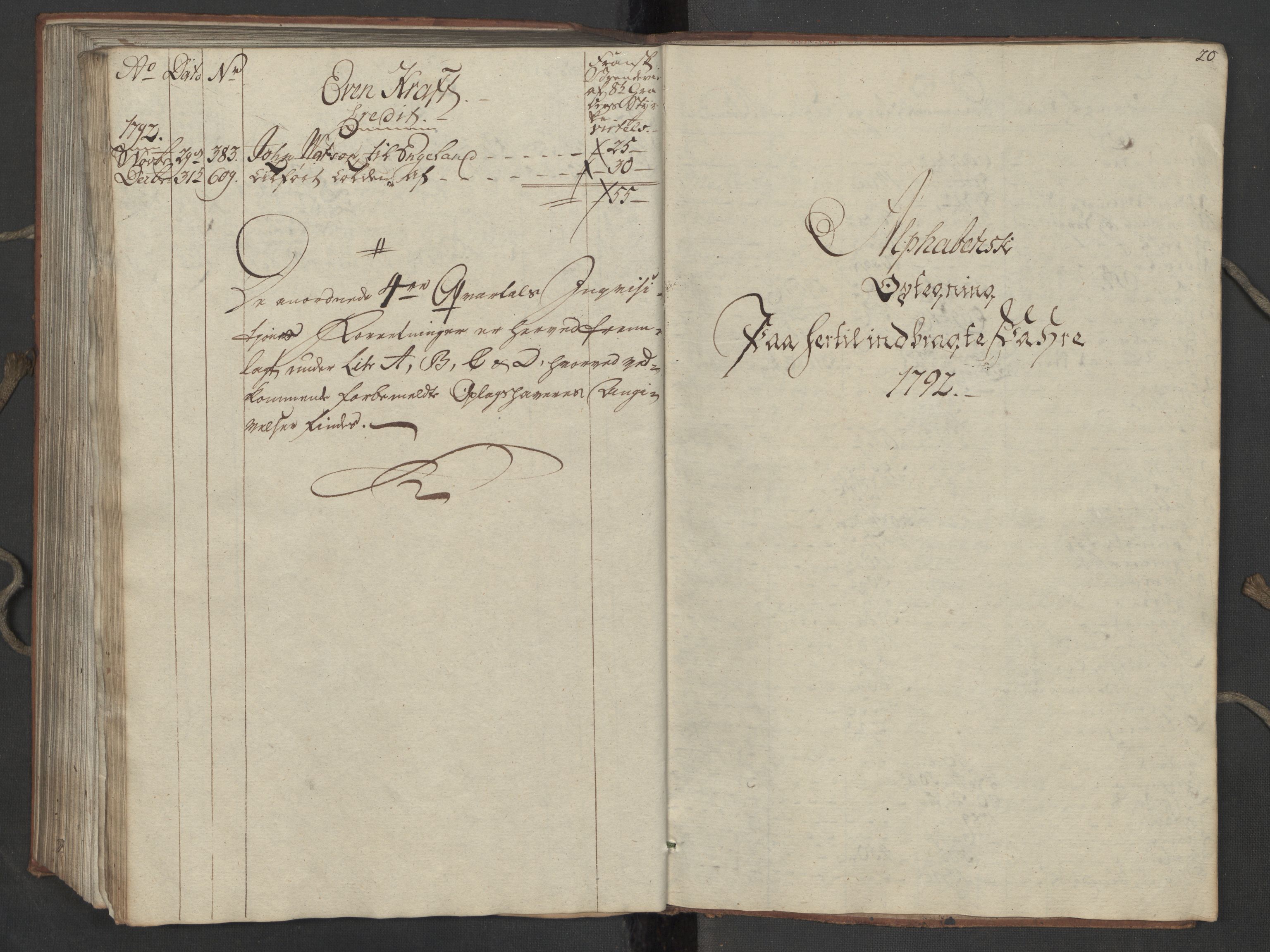 Generaltollkammeret, tollregnskaper, RA/EA-5490/R16/L0115/0001: Tollregnskaper Kristiansand / Inngående tollbok, 1790-1792, p. 19b-20a