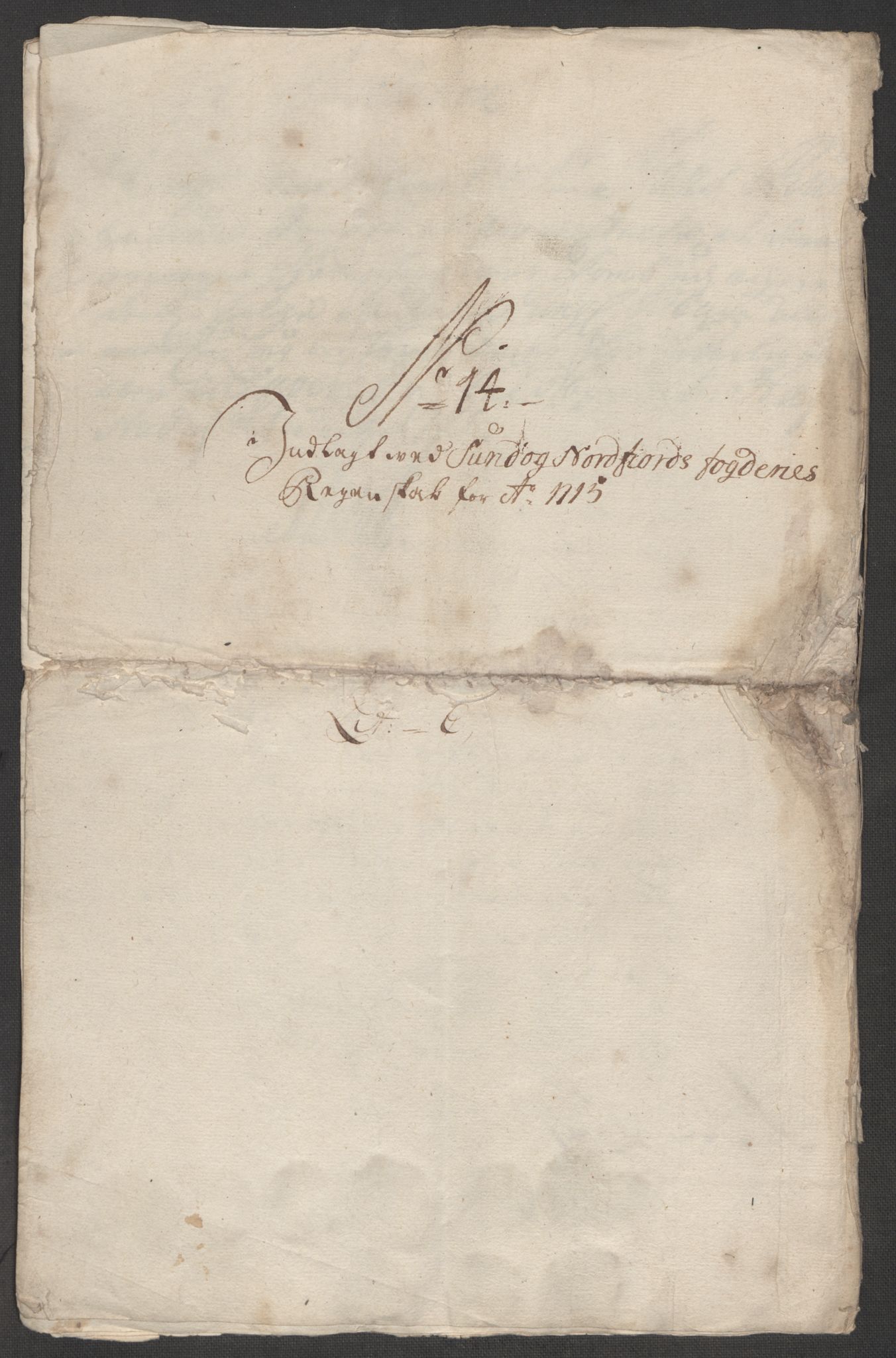 Rentekammeret inntil 1814, Reviderte regnskaper, Fogderegnskap, AV/RA-EA-4092/R53/L3439: Fogderegnskap Sunn- og Nordfjord, 1715, p. 391