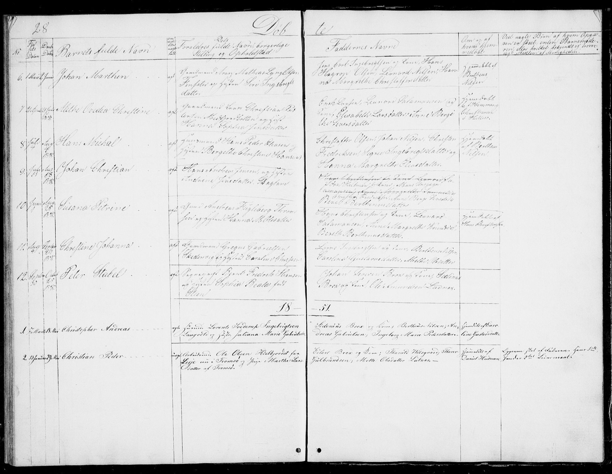 Berg sokneprestkontor, SATØ/S-1318/G/Ga/Gab/L0001klokker: Parish register (copy) no. 1, 1843-1851, p. 28