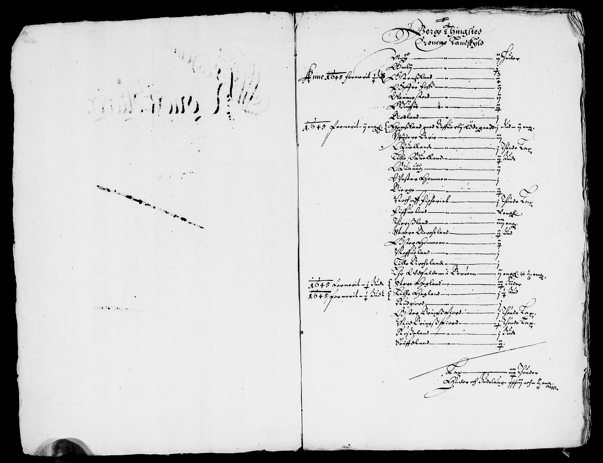 Rentekammeret inntil 1814, Reviderte regnskaper, Lensregnskaper, RA/EA-5023/R/Rb/Rbr/L0016: Lista len, 1645-1647