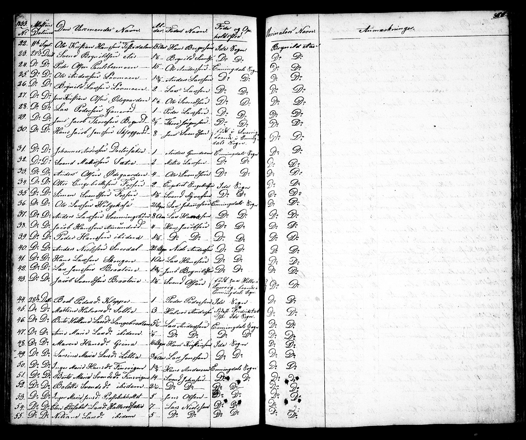 Idd prestekontor Kirkebøker, AV/SAO-A-10911/F/Fc/L0003: Parish register (official) no. III 3, 1832-1847, p. 361