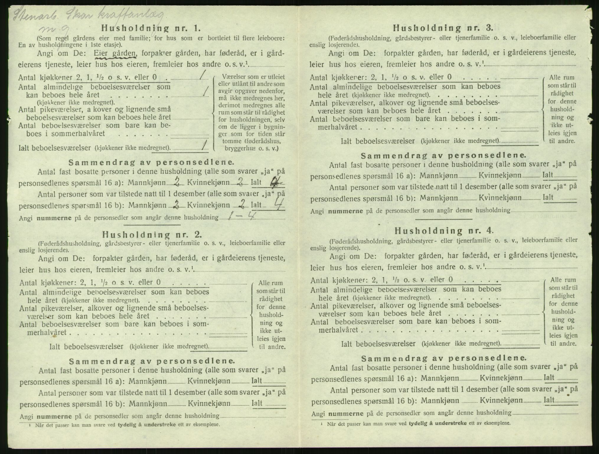 SAT, 1920 census for Tingvoll, 1920, p. 823