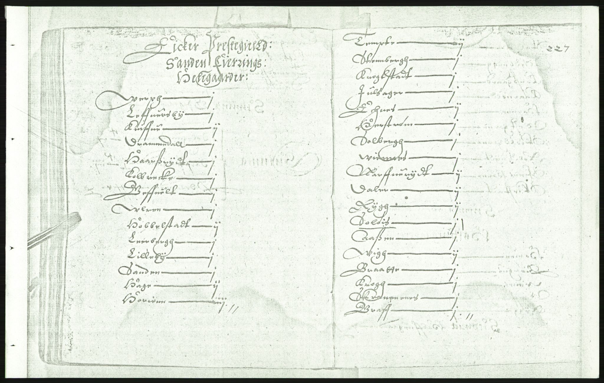 Manuskriptsamlingen, AV/RA-EA-3667/F/L0175c: Kopi av Universitetsbiblioteket, manuskript kvarto nr. 503, Manntall på fulle og halve og ødegårder uti Oslo og Hamar stift anno 1602, III Øvre Telemark, Bragernes, Øvre Romerike, 1602, p. 226b-227a