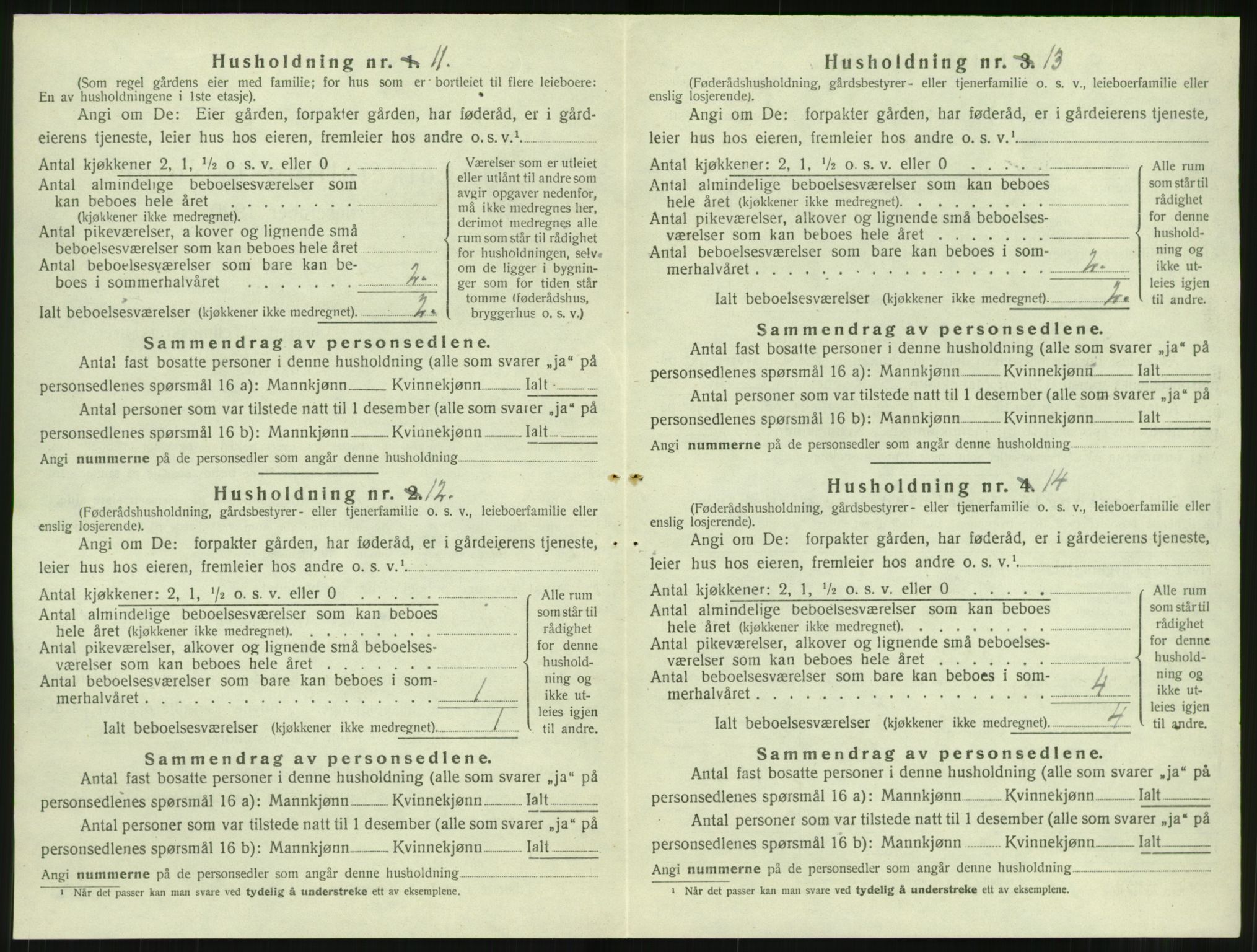 SAT, 1920 census for Bremsnes, 1920, p. 328