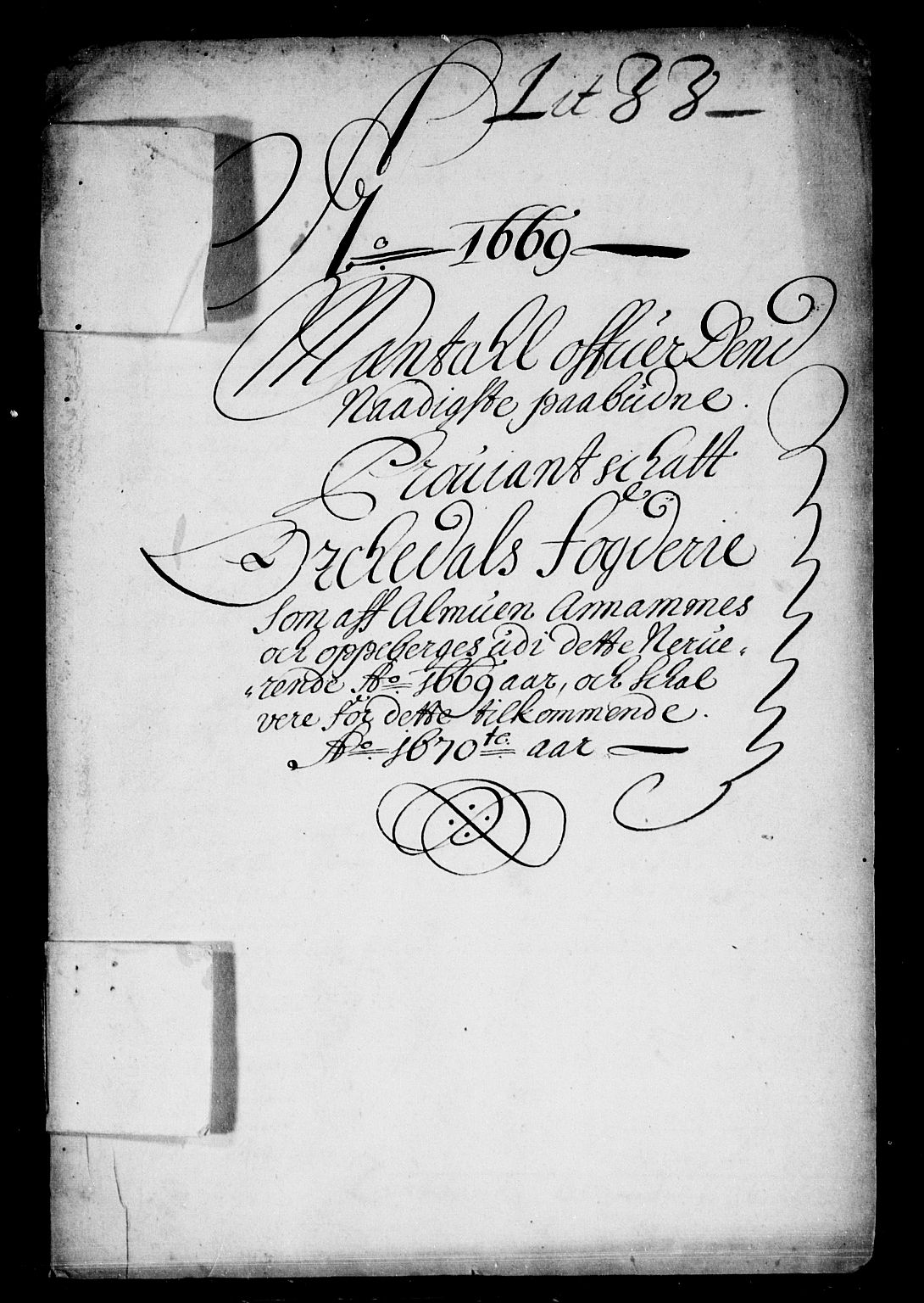 Rentekammeret inntil 1814, Reviderte regnskaper, Stiftamtstueregnskaper, Trondheim stiftamt og Nordland amt, RA/EA-6044/R/Rd/L0028: Trondheim stiftamt, 1667-1669