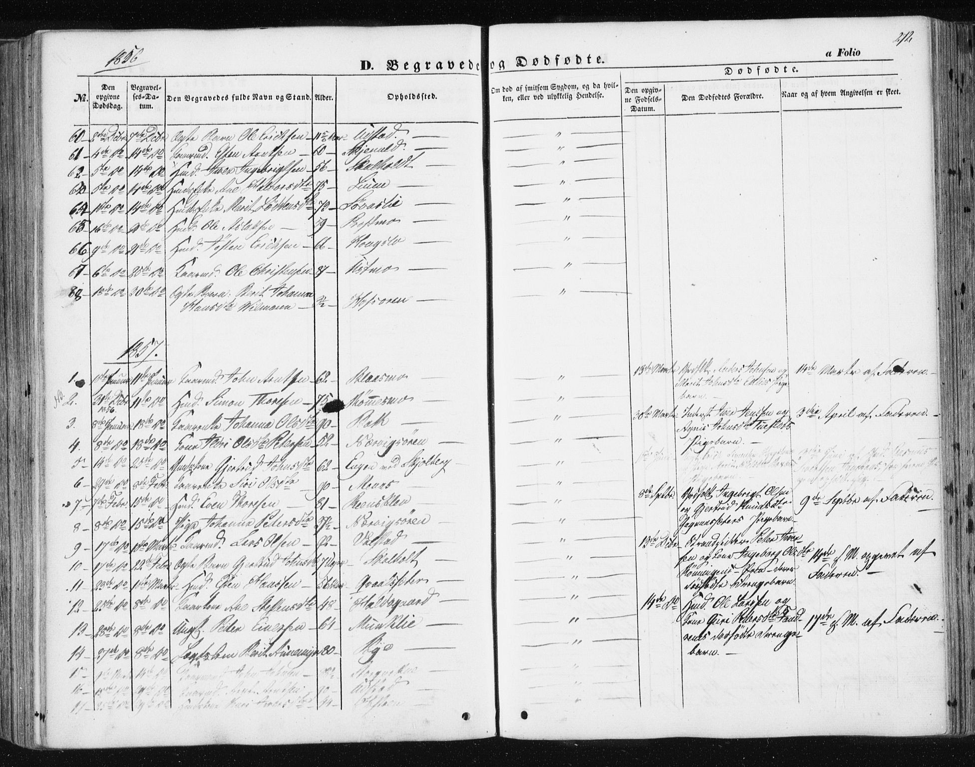 Ministerialprotokoller, klokkerbøker og fødselsregistre - Sør-Trøndelag, SAT/A-1456/668/L0806: Parish register (official) no. 668A06, 1854-1869, p. 272
