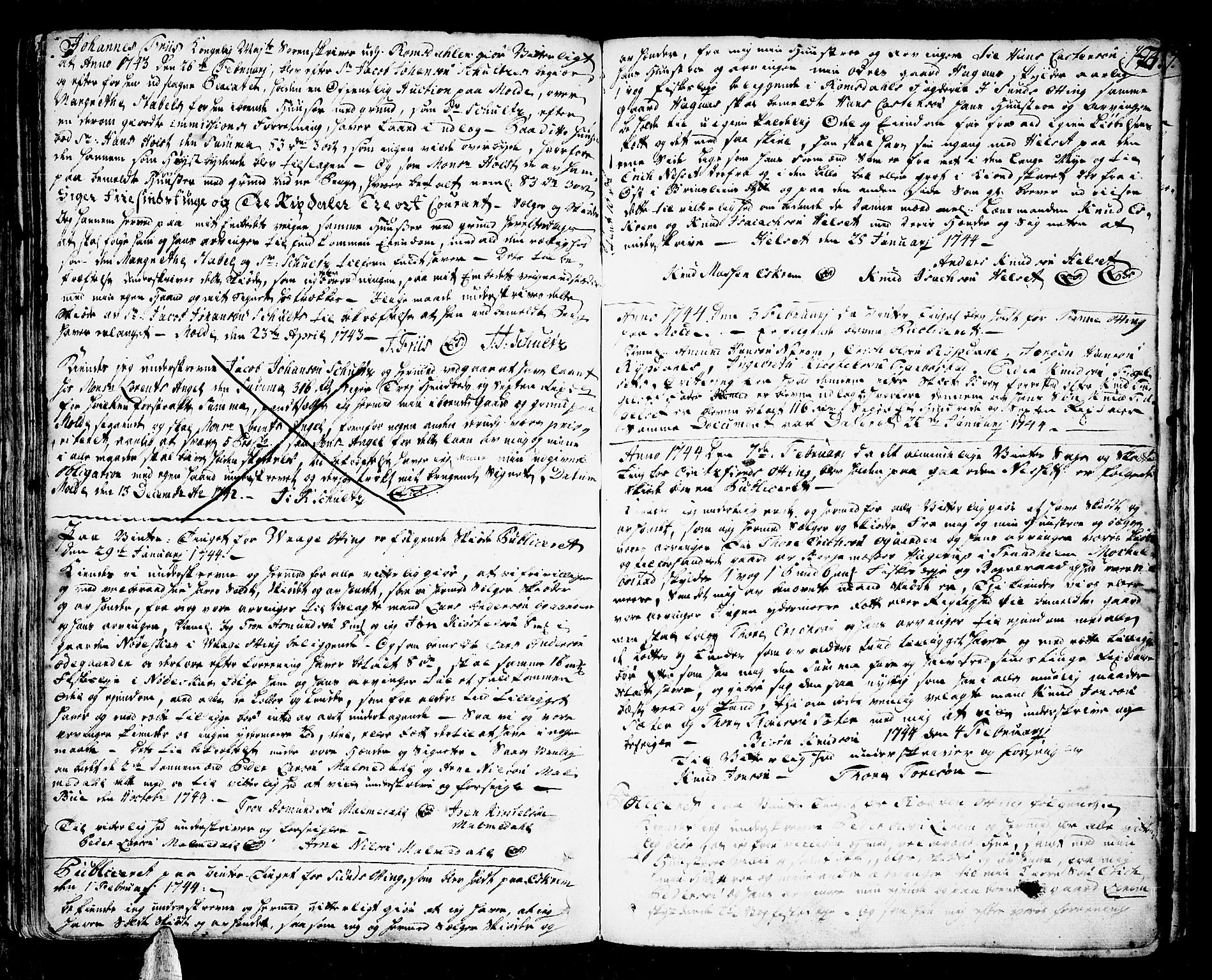 Romsdal sorenskriveri, AV/SAT-A-4149/1/2/2C/L0002: Mortgage book no. 2, 1731-1745, p. 197