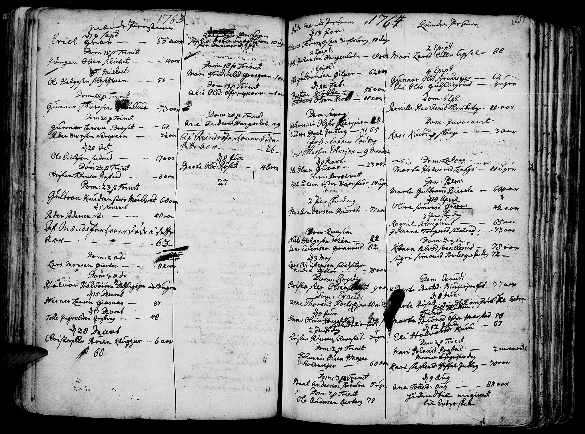 Vang prestekontor, Hedmark, AV/SAH-PREST-008/H/Ha/Haa/L0003: Parish register (official) no. 3, 1734-1809, p. 257