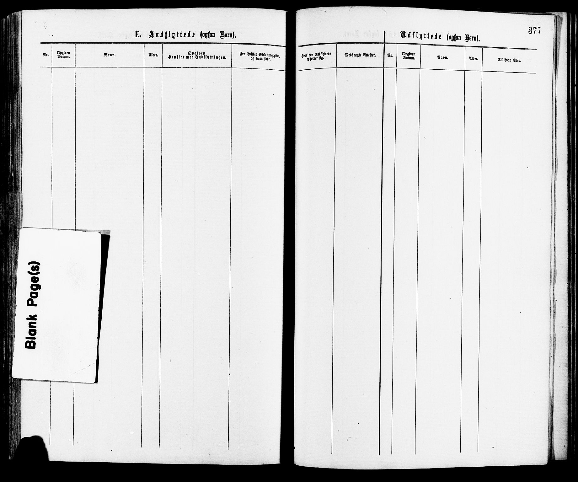 Nittedal prestekontor Kirkebøker, AV/SAO-A-10365a/F/Fa/L0006: Parish register (official) no. I 6, 1863-1878, p. 377