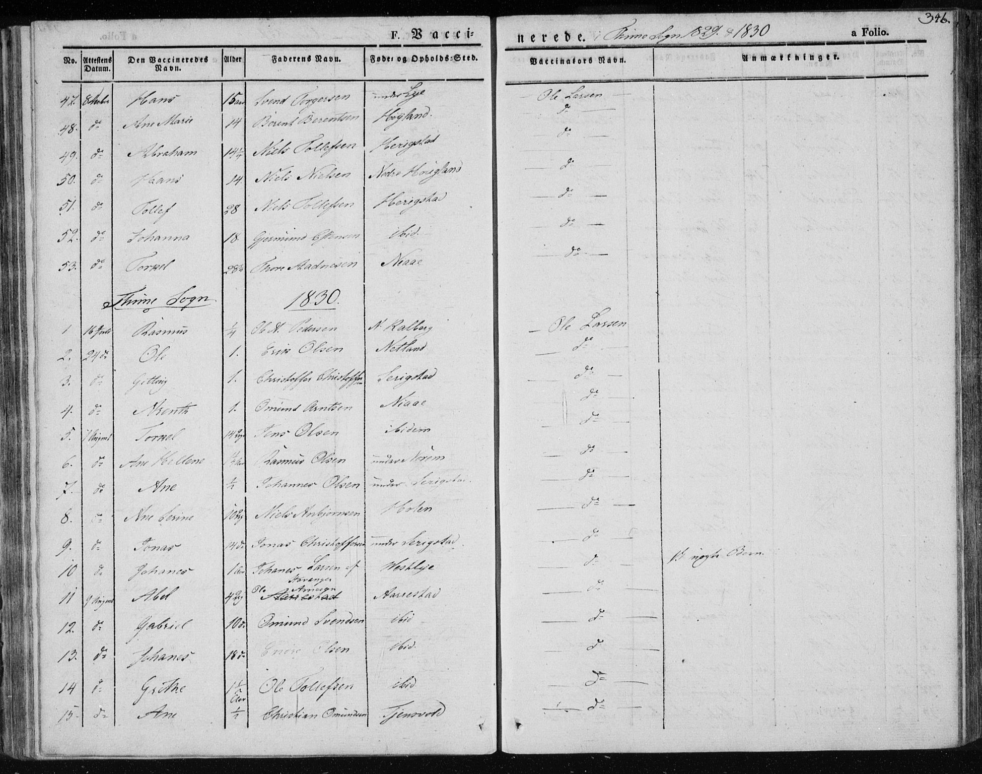 Lye sokneprestkontor, AV/SAST-A-101794/001/30BA/L0004: Parish register (official) no. A 4, 1826-1841, p. 346