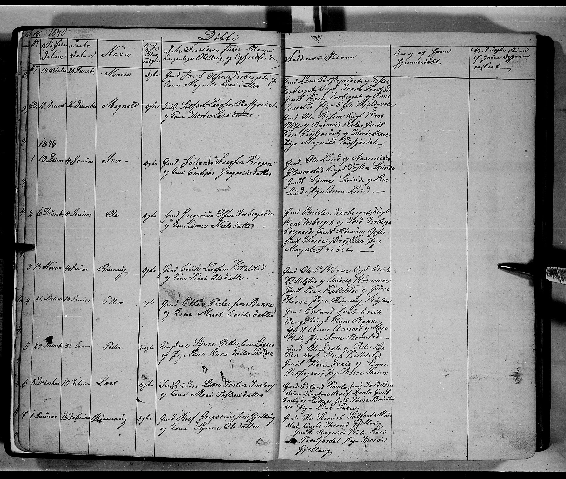 Lom prestekontor, SAH/PREST-070/L/L0004: Parish register (copy) no. 4, 1845-1864, p. 16-17