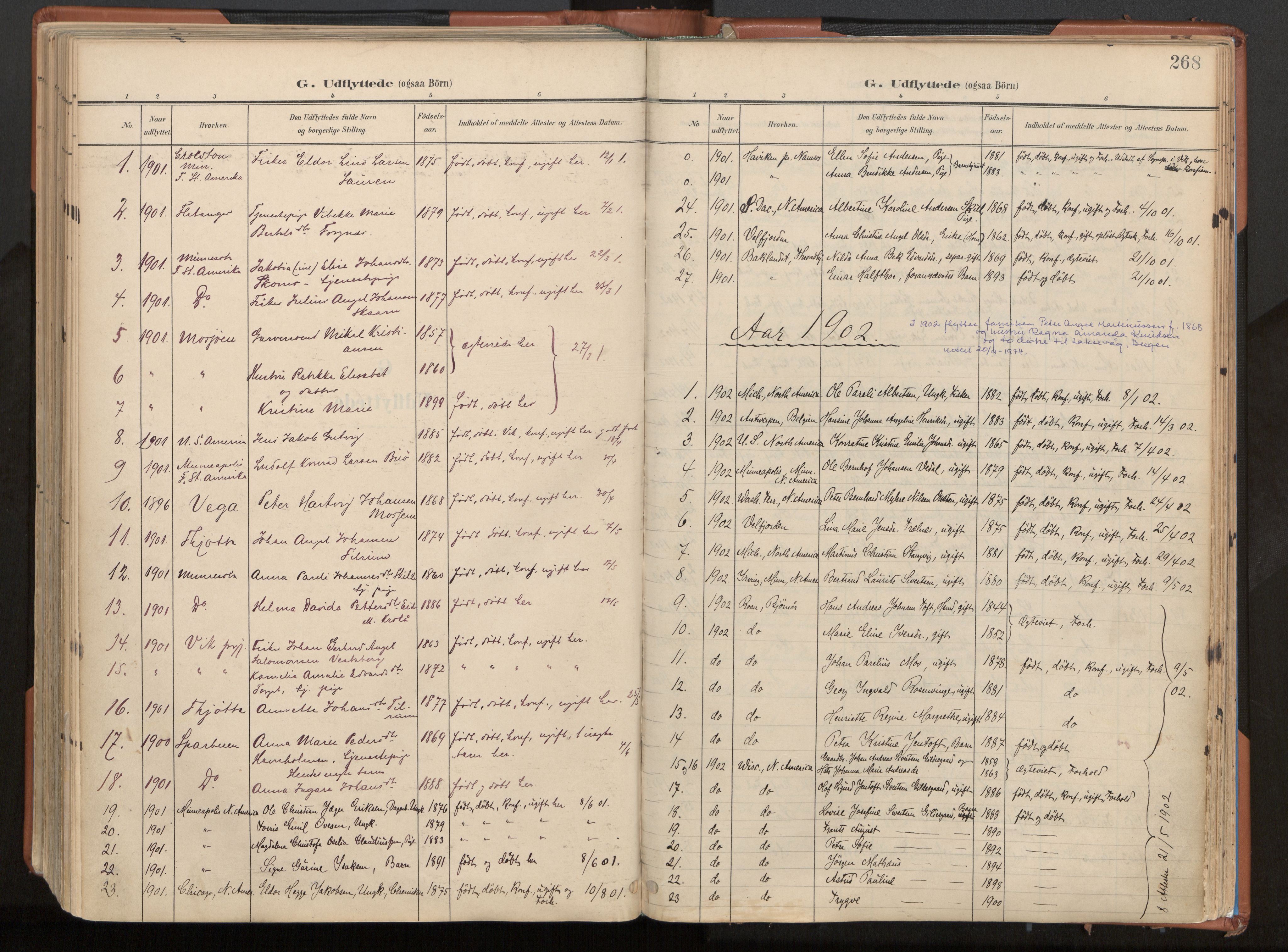 Ministerialprotokoller, klokkerbøker og fødselsregistre - Nordland, AV/SAT-A-1459/813/L0201: Parish register (official) no. 813A11, 1901-1918, p. 268