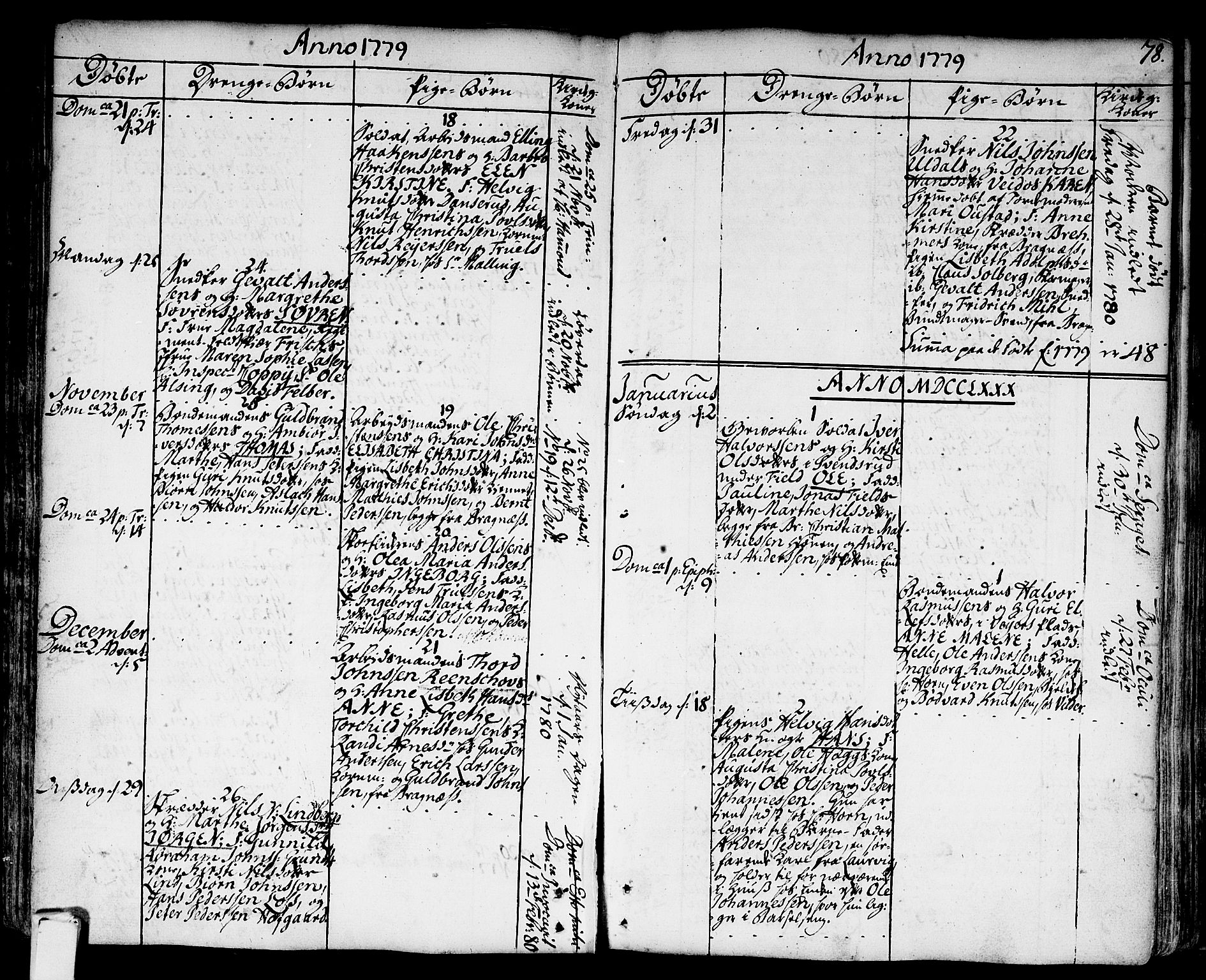 Strømsø kirkebøker, AV/SAKO-A-246/F/Fa/L0009: Parish register (official) no. I 9, 1752-1791, p. 78