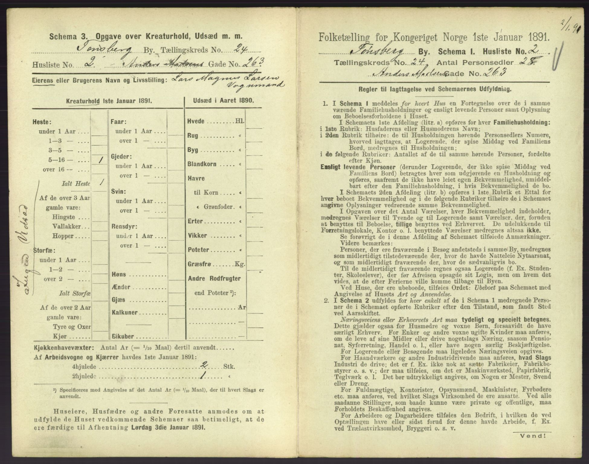 RA, 1891 census for 0705 Tønsberg, 1891, p. 770