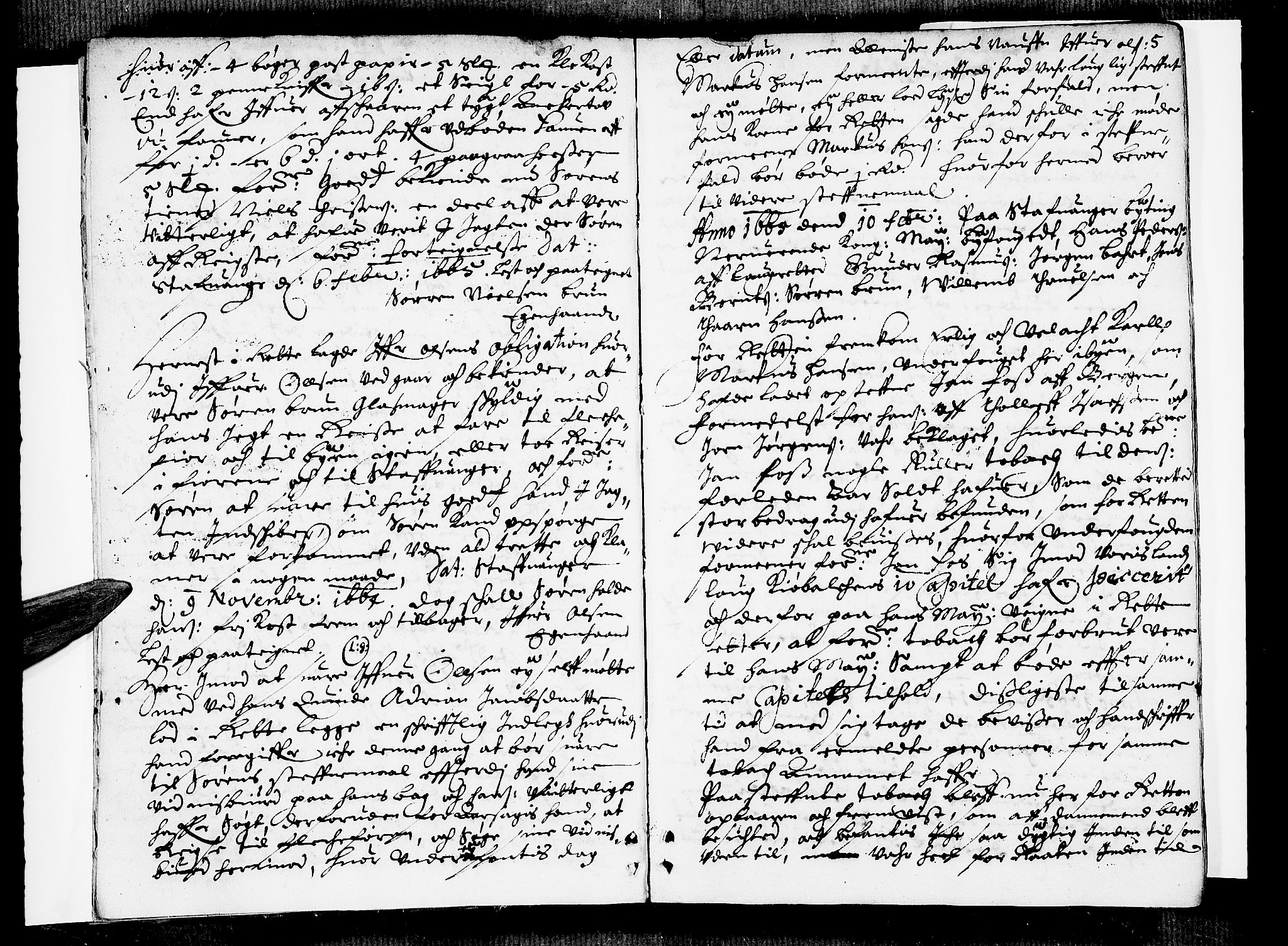 Stavanger byfogd, AV/SAST-A-101408/001/3/30/30BA/L0017: Bytingprotkoll, 1665, p. 4b-5a