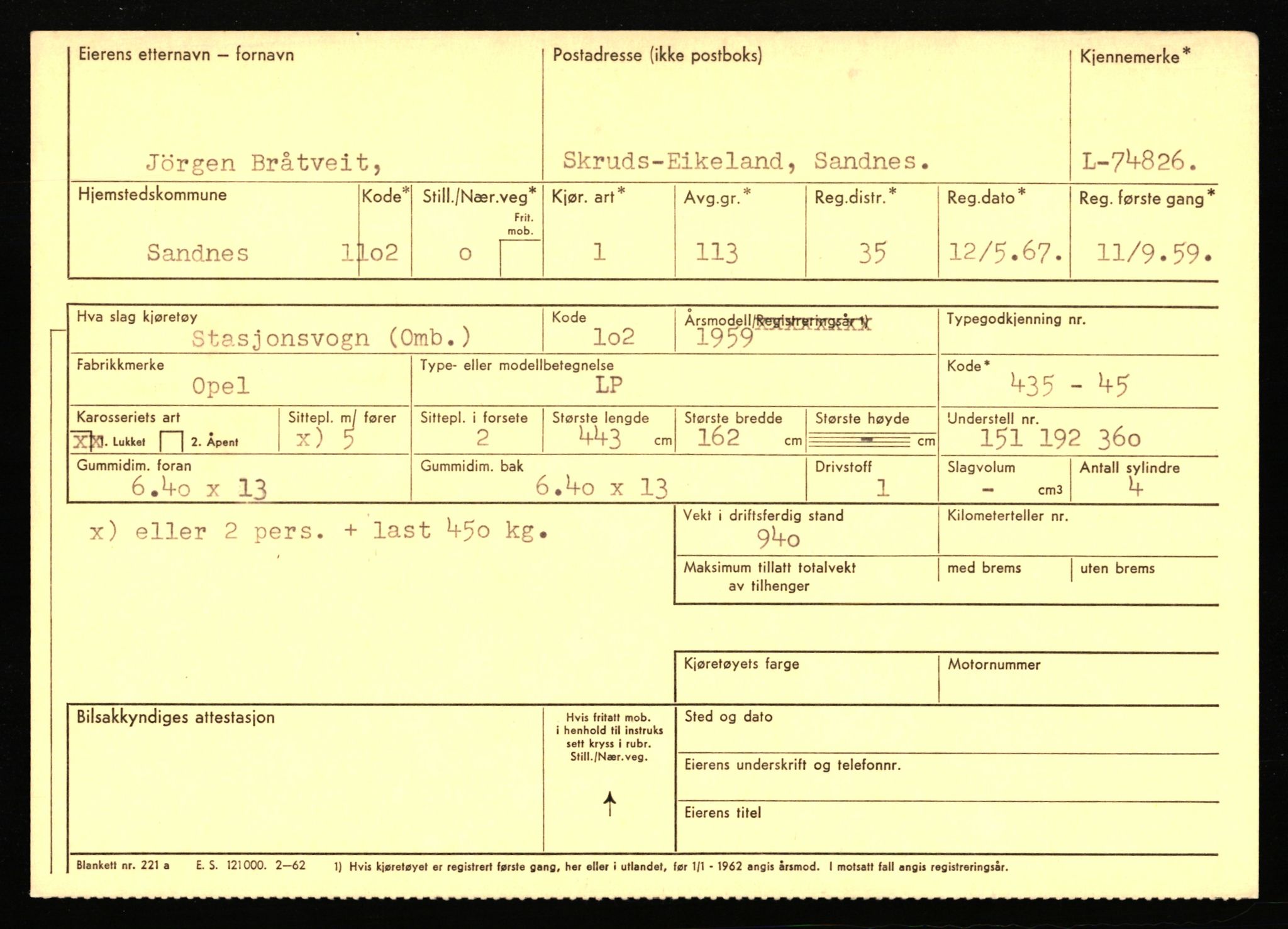 Stavanger trafikkstasjon, AV/SAST-A-101942/0/F/L0067: L-71600 - L-74999, 1930-1971, p. 2248