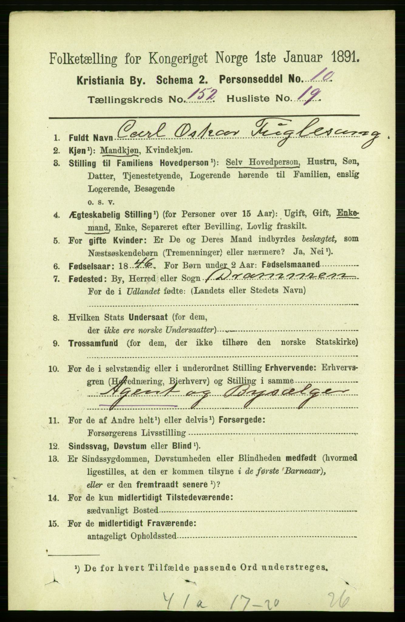 RA, 1891 census for 0301 Kristiania, 1891, p. 85773