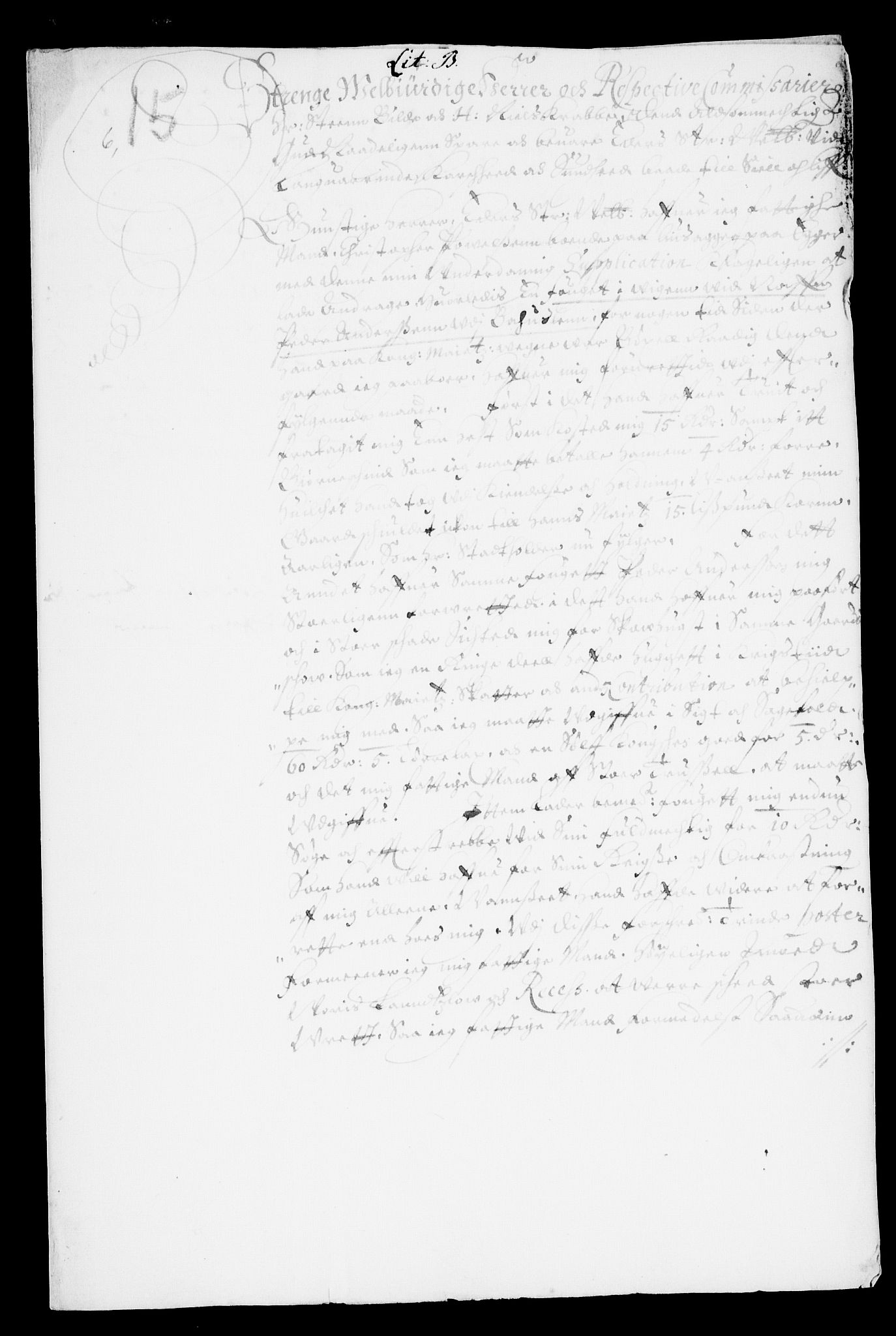 Danske Kanselli, Skapsaker, AV/RA-EA-4061/F/L0007: Skap 8, pakke 150A, litra A-V, 1644-1651, p. 18