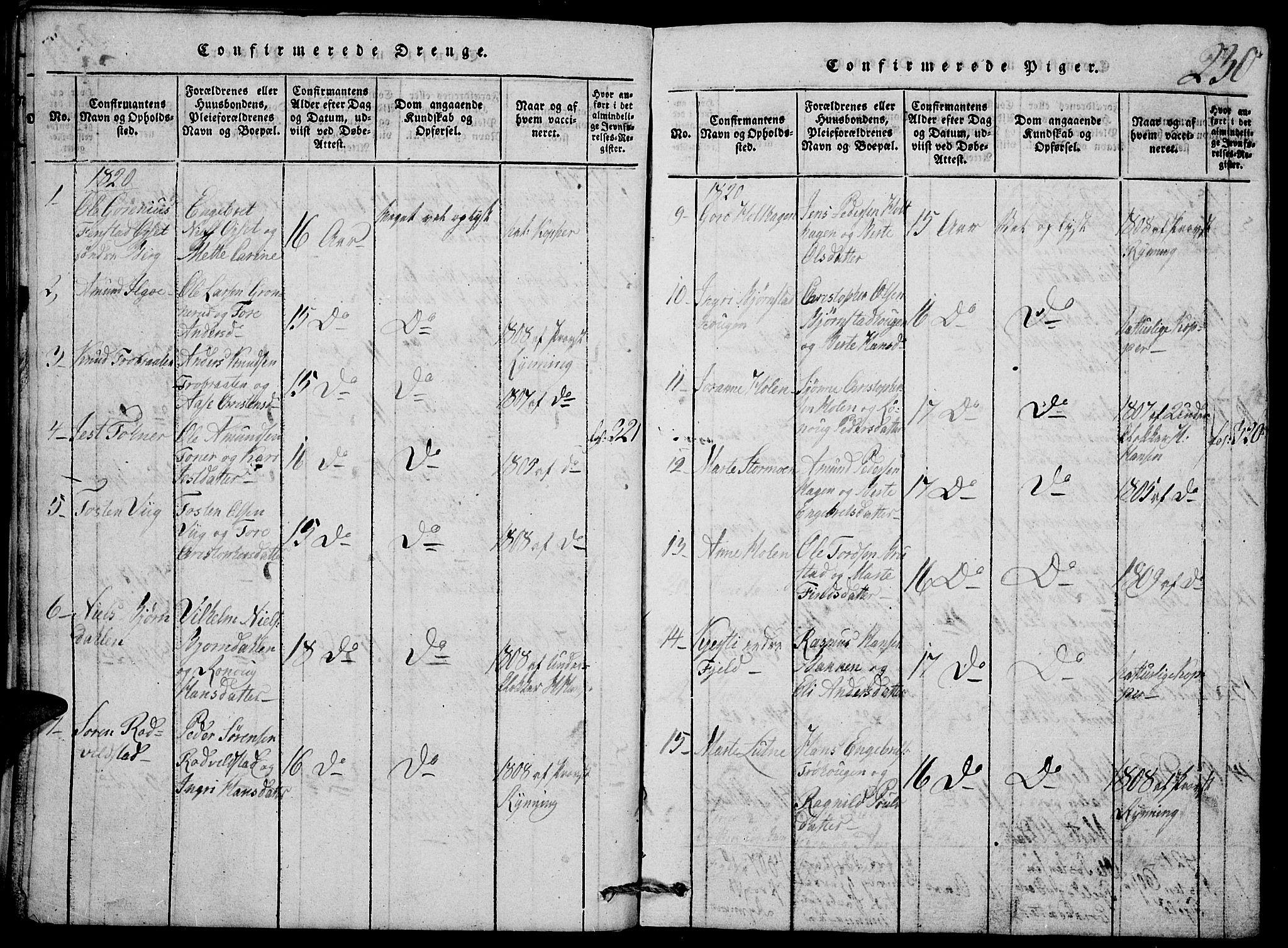 Nord-Odal prestekontor, AV/SAH-PREST-032/H/Ha/Hab/L0001: Parish register (copy) no. 1, 1819-1838, p. 230