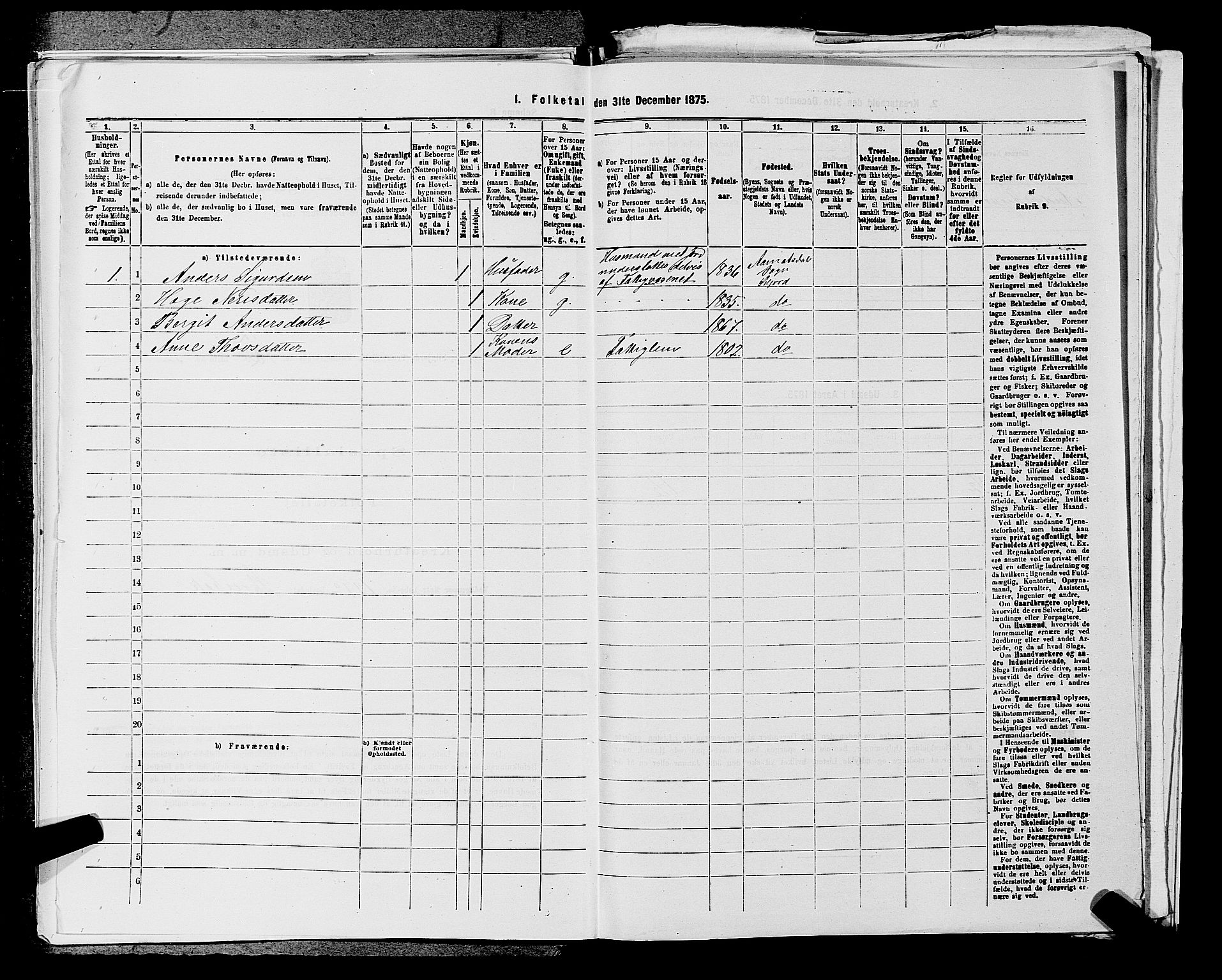 SAKO, 1875 census for 0828P Seljord, 1875, p. 1355