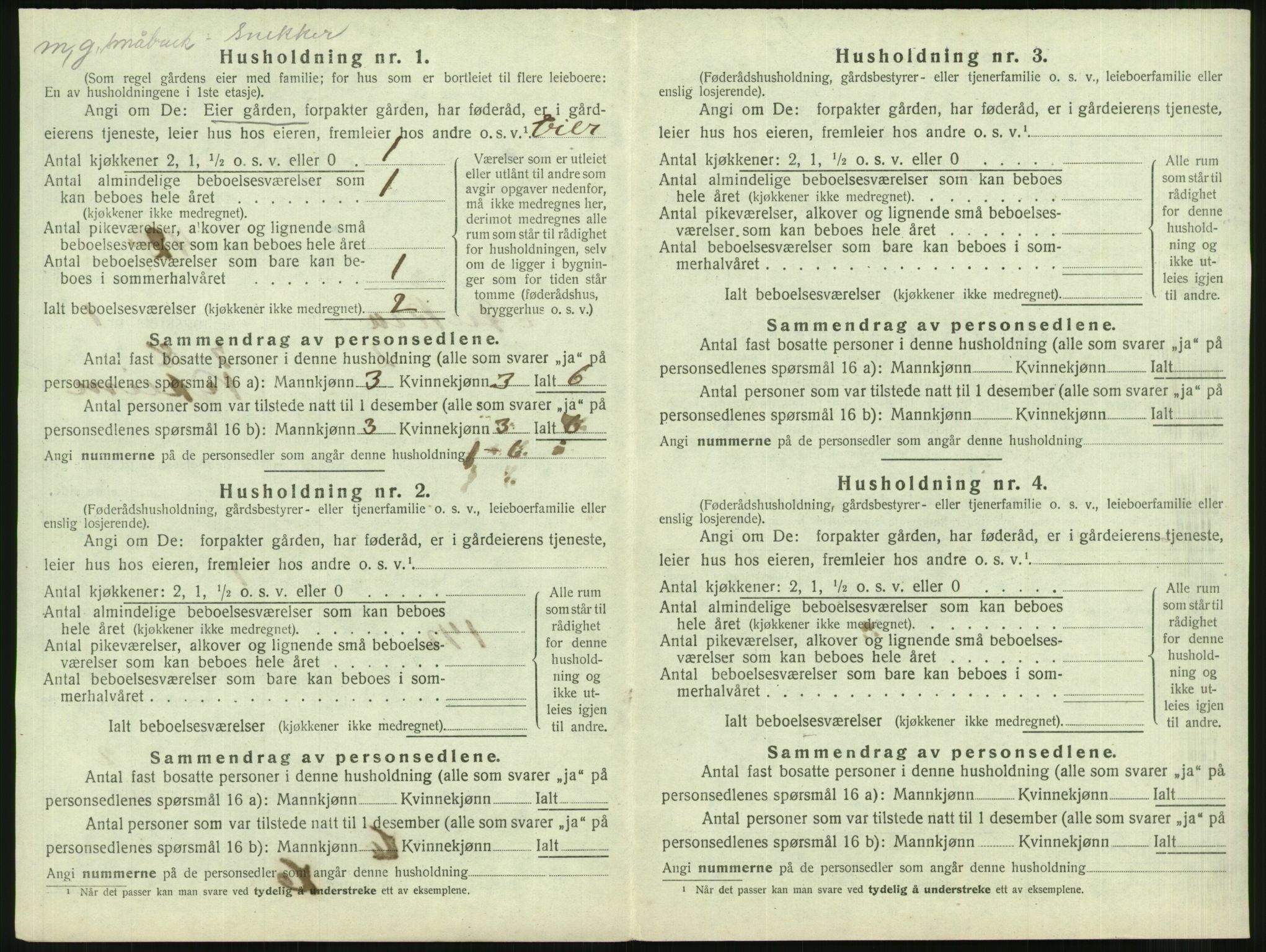 SAT, 1920 census for Aukra, 1920, p. 148