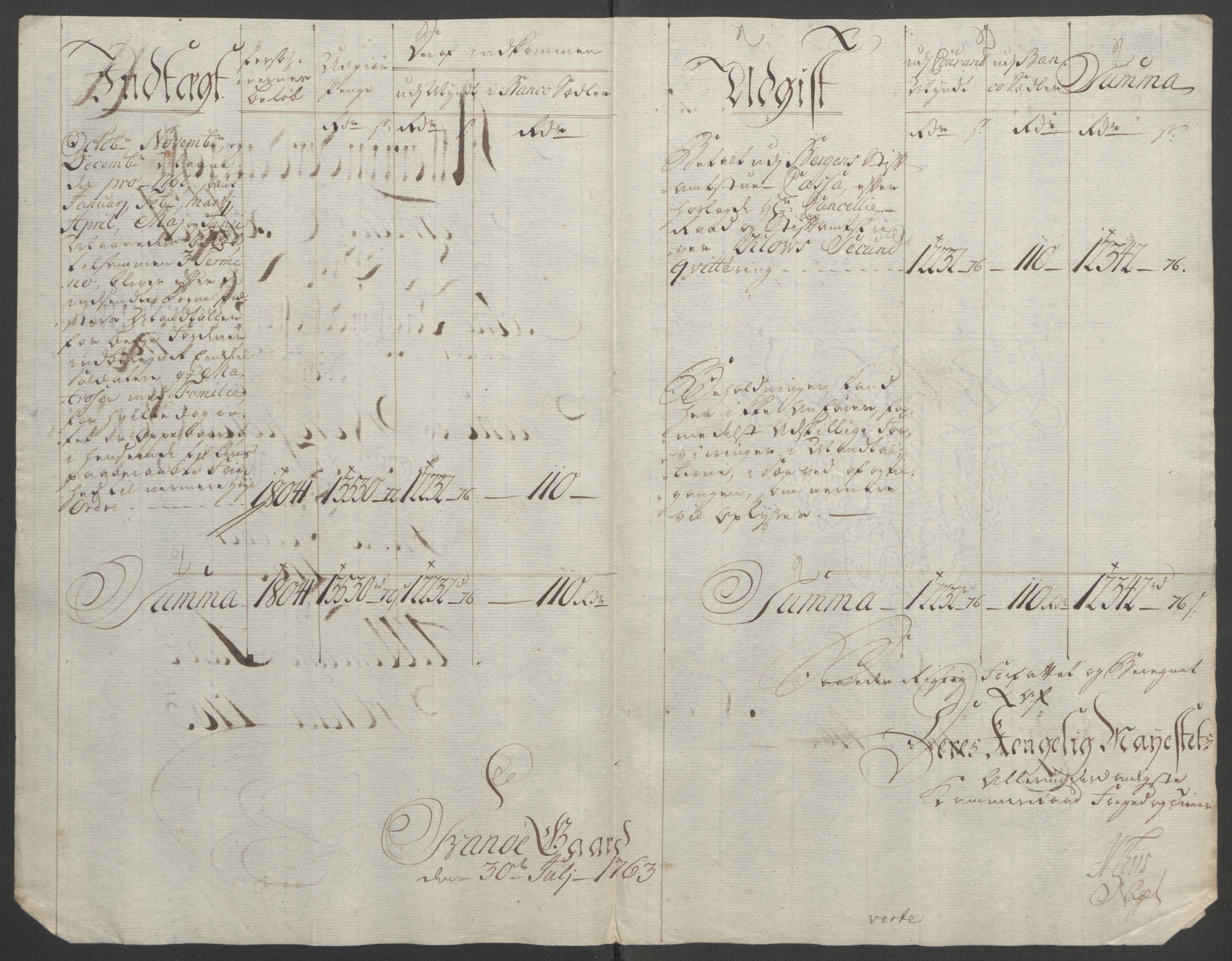 Rentekammeret inntil 1814, Reviderte regnskaper, Fogderegnskap, RA/EA-4092/R53/L3550: Ekstraskatten Sunn- og Nordfjord, 1762-1771, p. 21