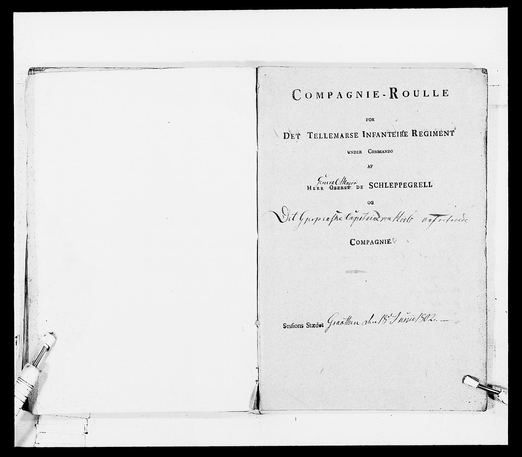 Generalitets- og kommissariatskollegiet, Det kongelige norske kommissariatskollegium, AV/RA-EA-5420/E/Eh/L0114: Telemarkske nasjonale infanteriregiment, 1789-1802, p. 275