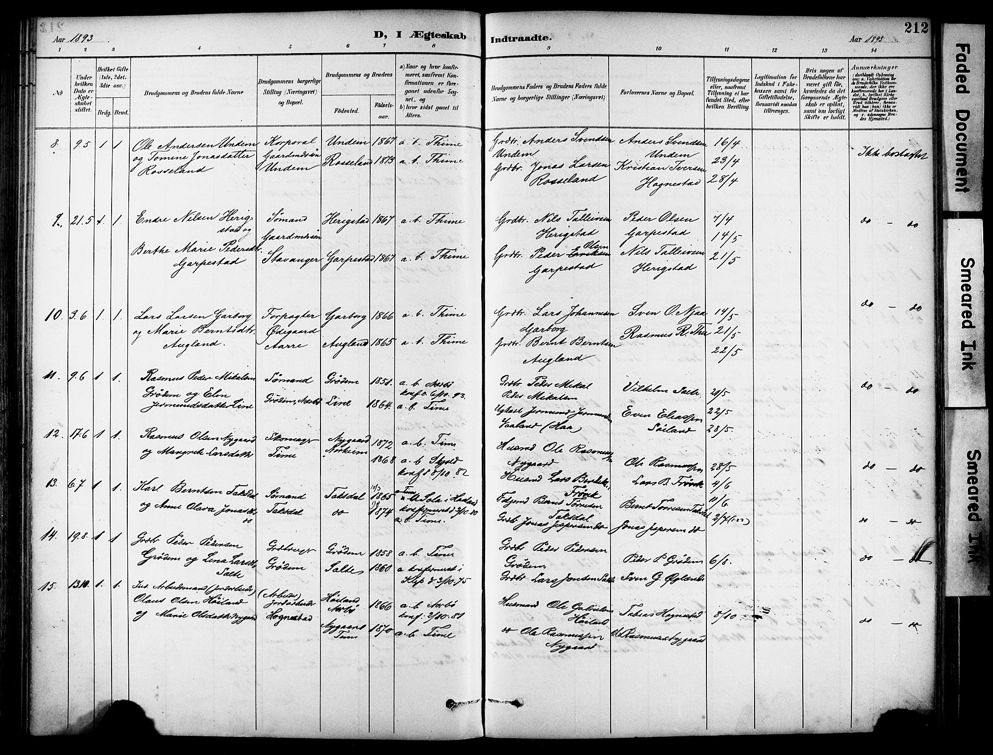 Lye sokneprestkontor, AV/SAST-A-101794/001/30BA/L0011: Parish register (official) no. A 9, 1893-1903, p. 212