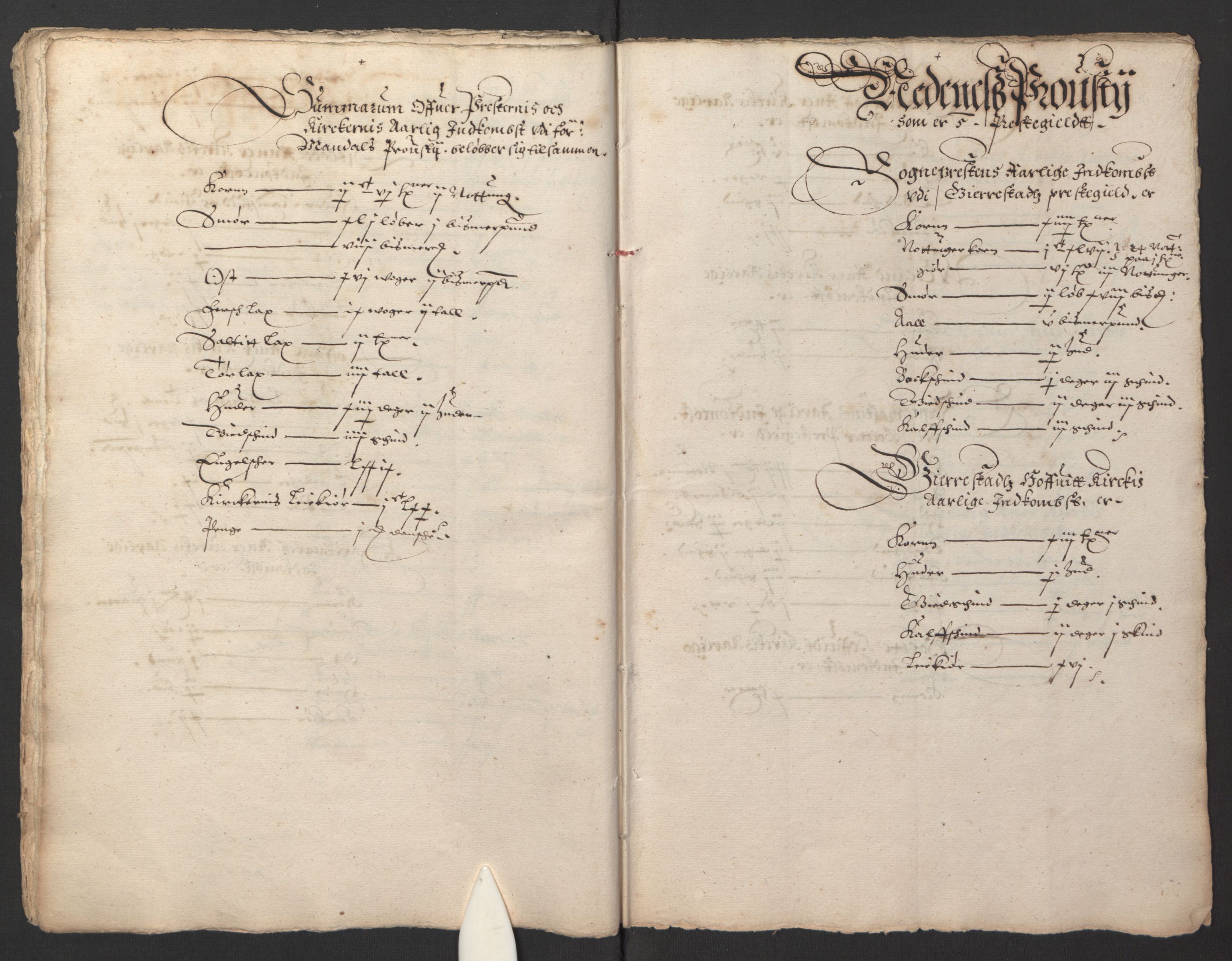 Stattholderembetet 1572-1771, AV/RA-EA-2870/Ek/L0014/0002: Jordebøker til utlikning av rosstjeneste 1624-1626: / Kirke- og prestebolsinntekter i Stavanger bispedømme, 1625, p. 27