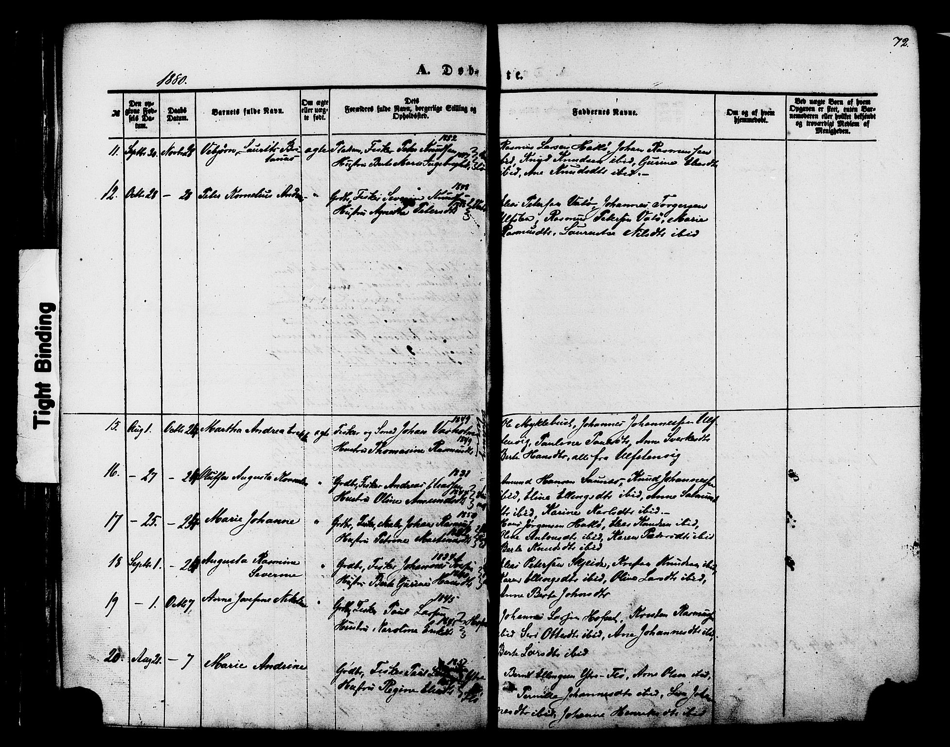 Ministerialprotokoller, klokkerbøker og fødselsregistre - Møre og Romsdal, AV/SAT-A-1454/509/L0105: Parish register (official) no. 509A03, 1848-1882, p. 72