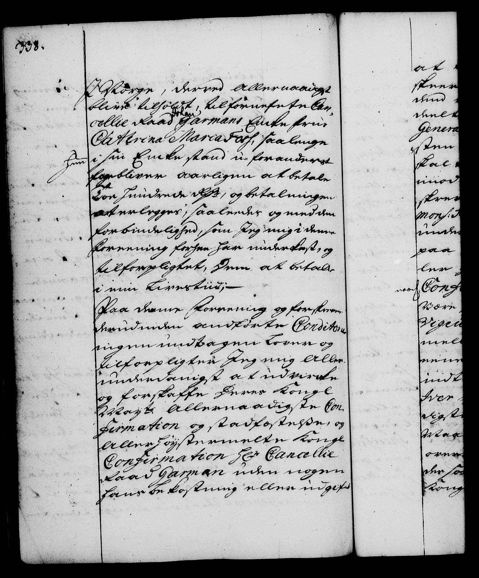 Rentekammeret, Kammerkanselliet, AV/RA-EA-3111/G/Gg/Gga/L0003: Norsk ekspedisjonsprotokoll med register (merket RK 53.3), 1727-1734, p. 338