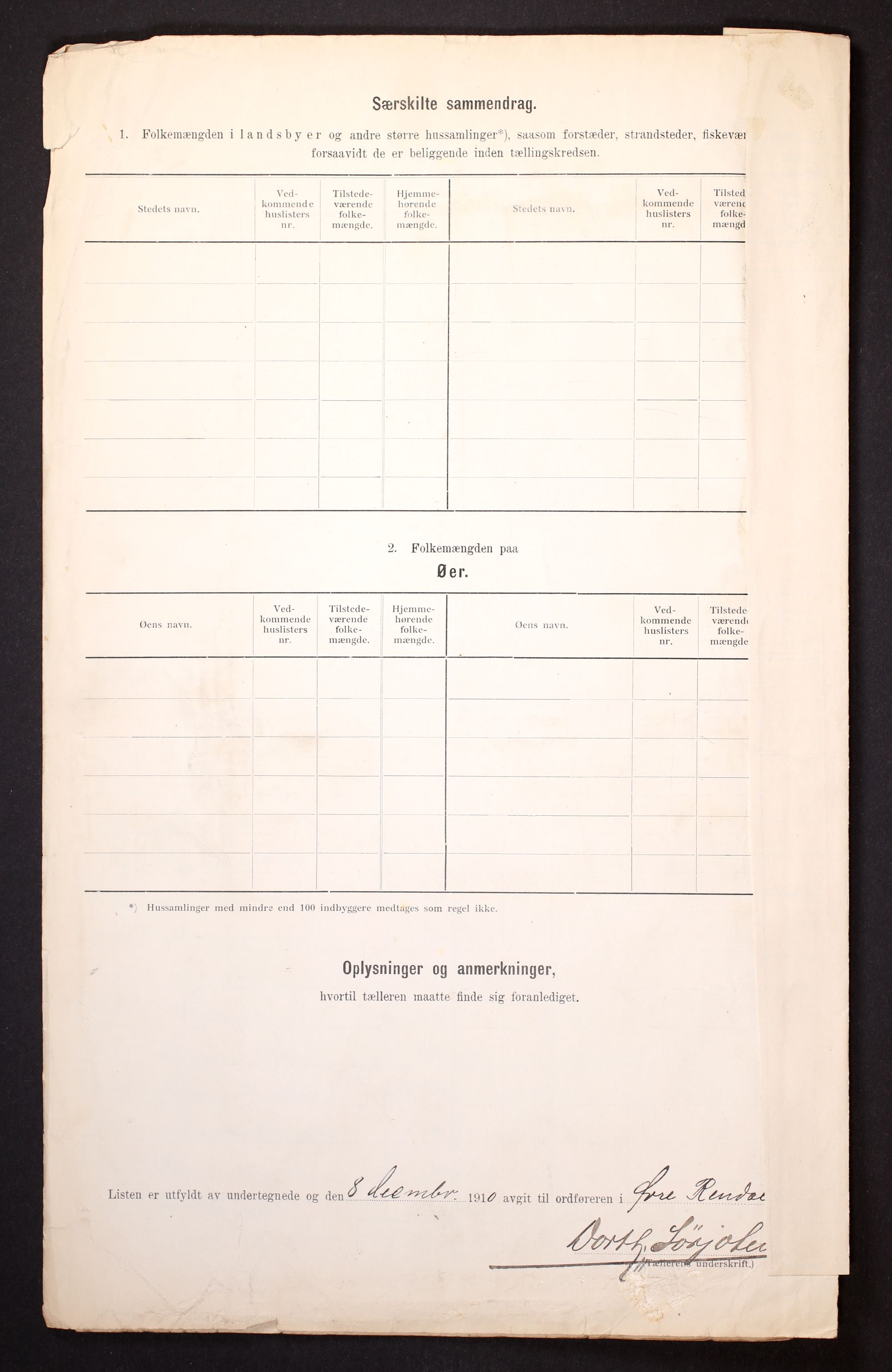 RA, 1910 census for Øvre Rendal, 1910, p. 30