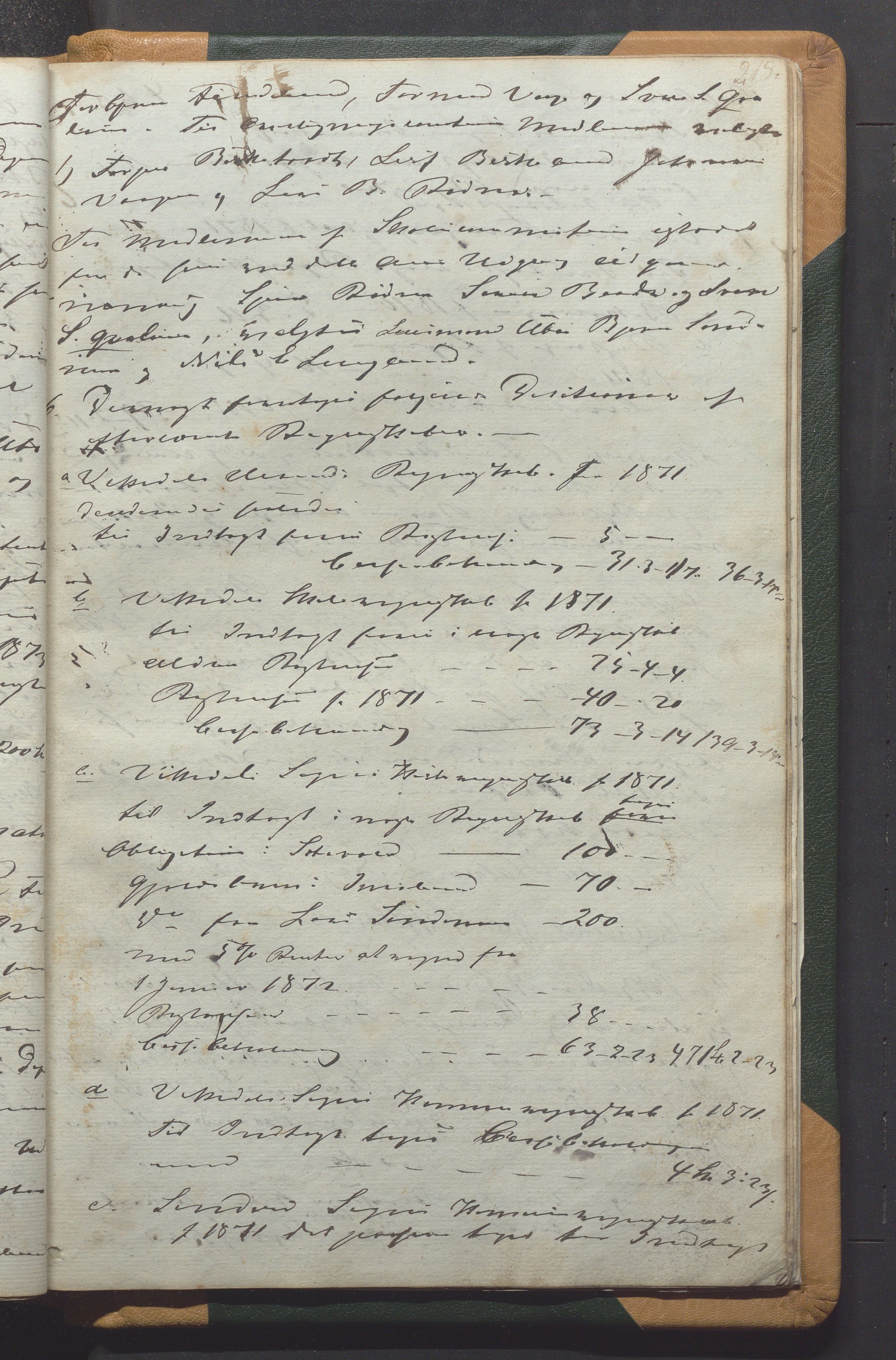 Vikedal kommune - Formannskapet, IKAR/K-100598/Aaa/L0001: Møtebok, 1837-1874, p. 218a