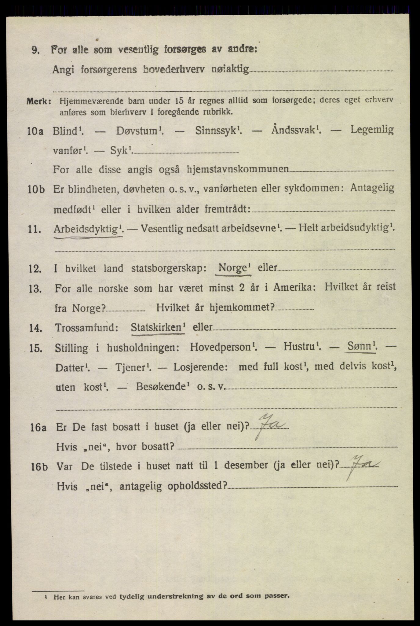 SAK, 1920 census for Hidra, 1920, p. 4063