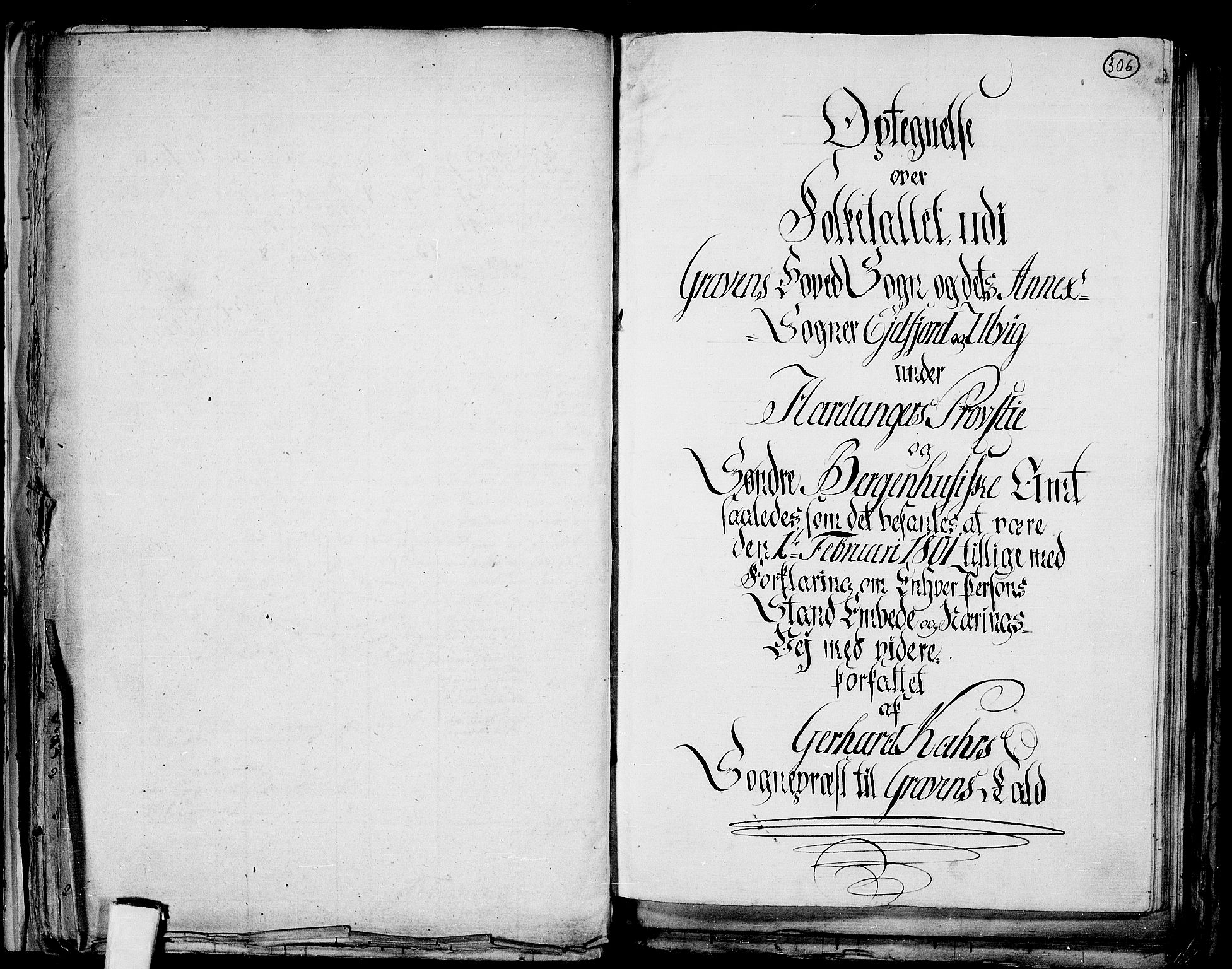 RA, 1801 census for 1234P Granvin, 1801, p. 305b-306a