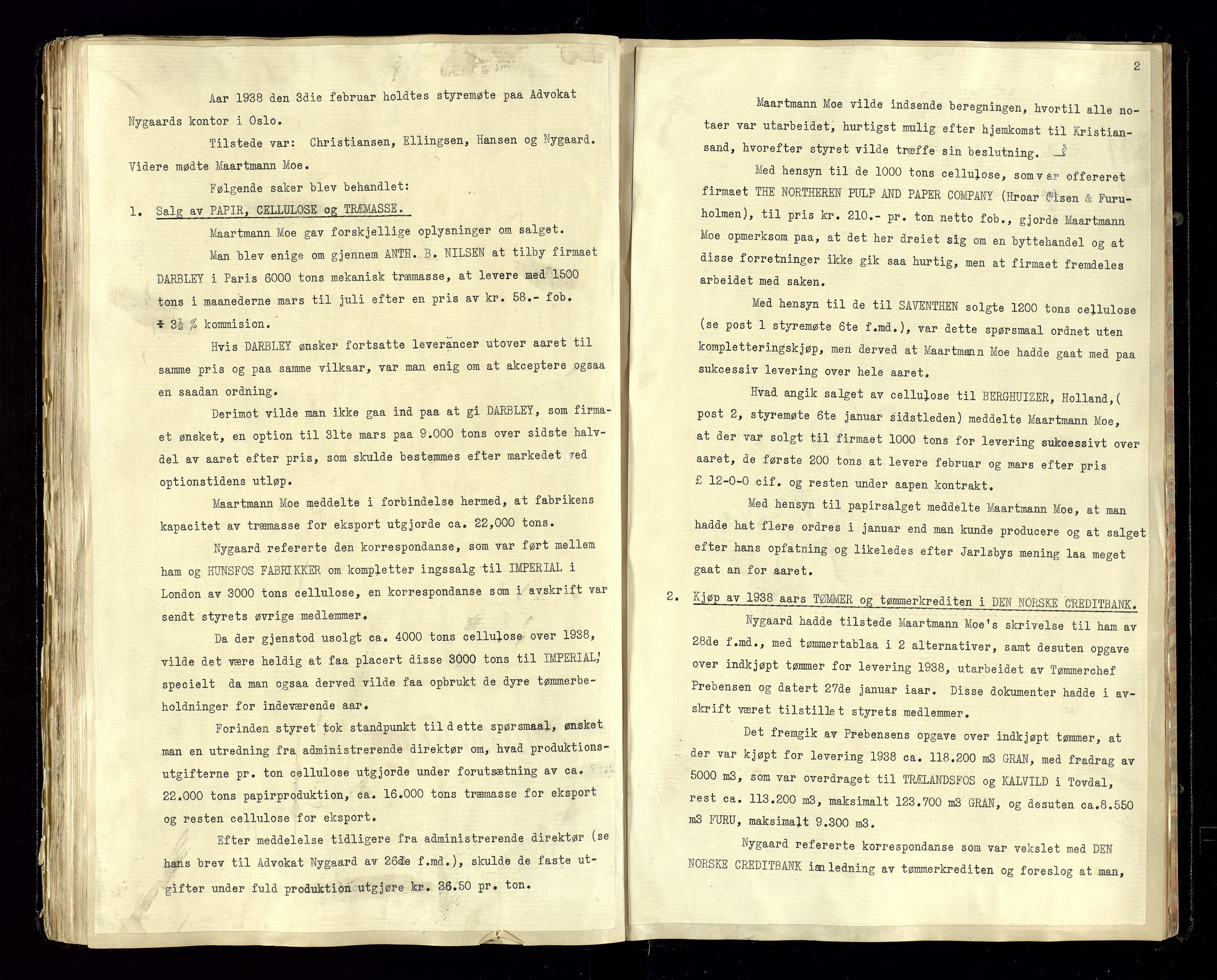 Hunsfos fabrikker, AV/SAK-D/1440/02/L0005: Referatprotokoll fra styremøter, 1934-1938, p. 77