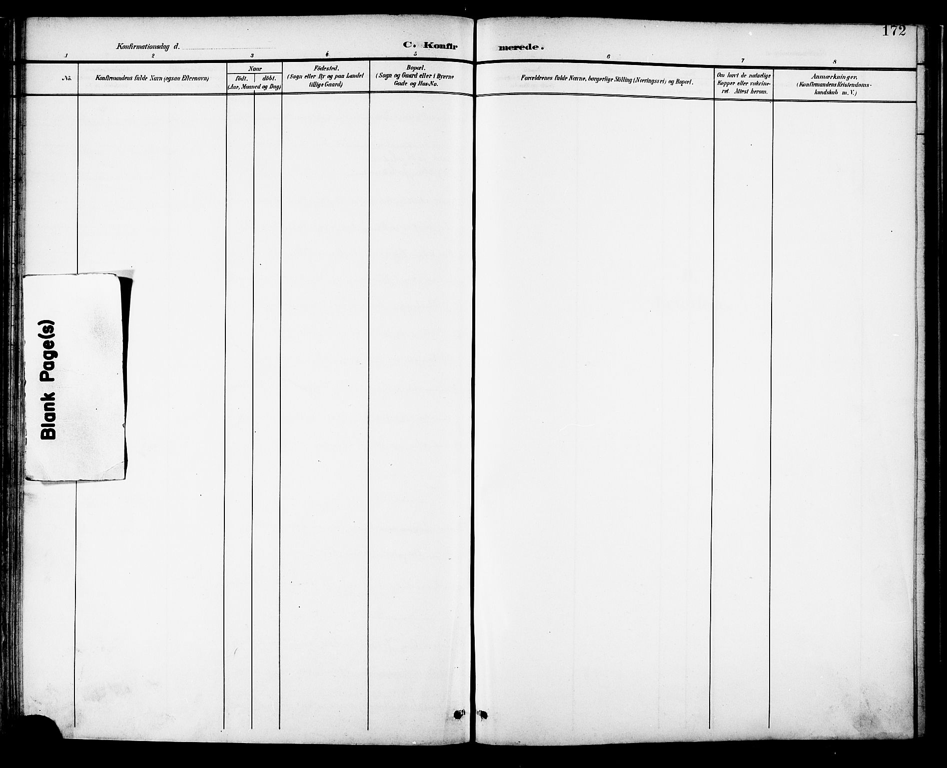 Ministerialprotokoller, klokkerbøker og fødselsregistre - Nordland, AV/SAT-A-1459/882/L1179: Parish register (official) no. 882A01, 1886-1898, p. 172