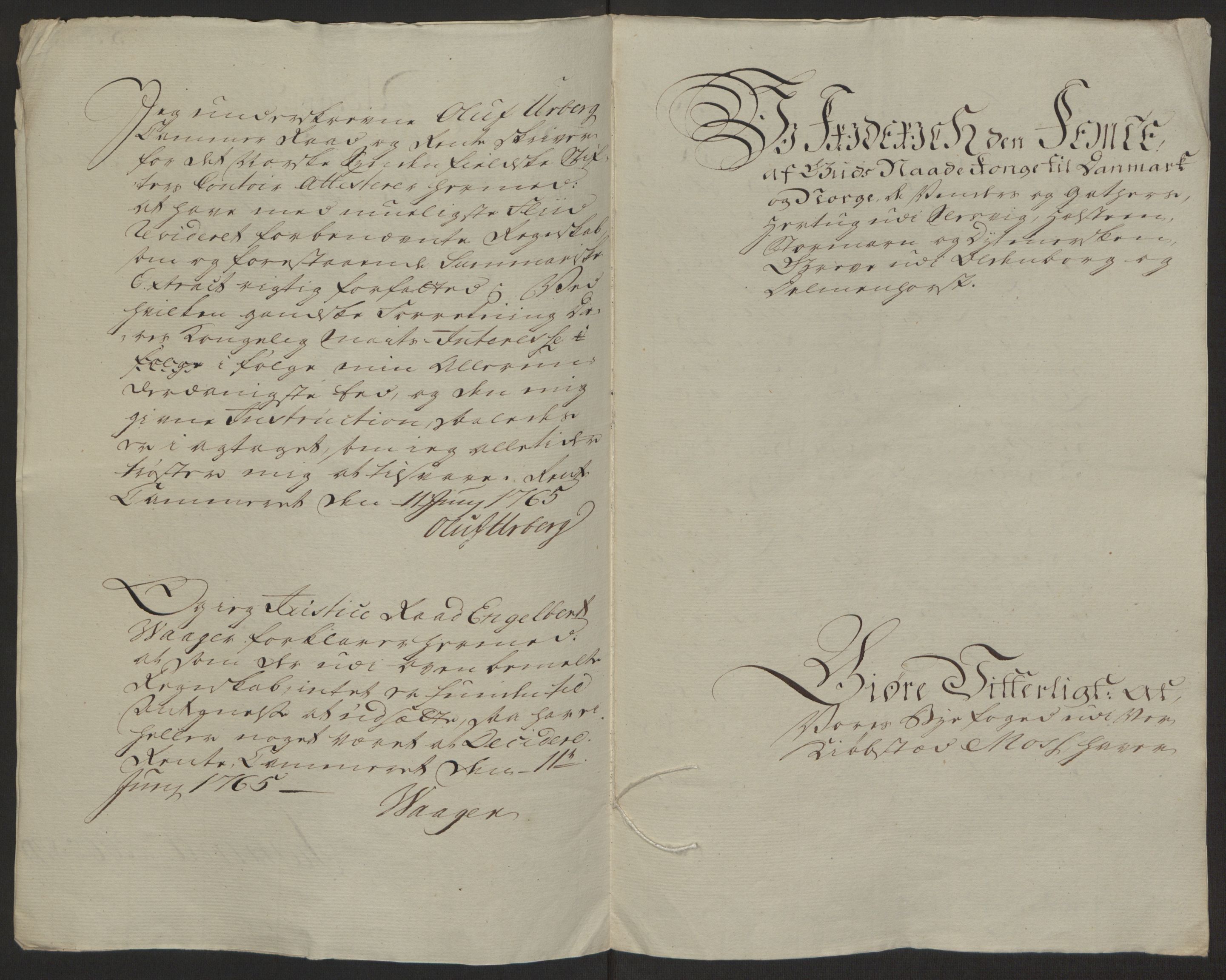 Rentekammeret inntil 1814, Reviderte regnskaper, Byregnskaper, AV/RA-EA-4066/R/Rc/L0042/0001: [C1] Kontribusjonsregnskap / Ekstraskatt, 1762-1765, p. 8