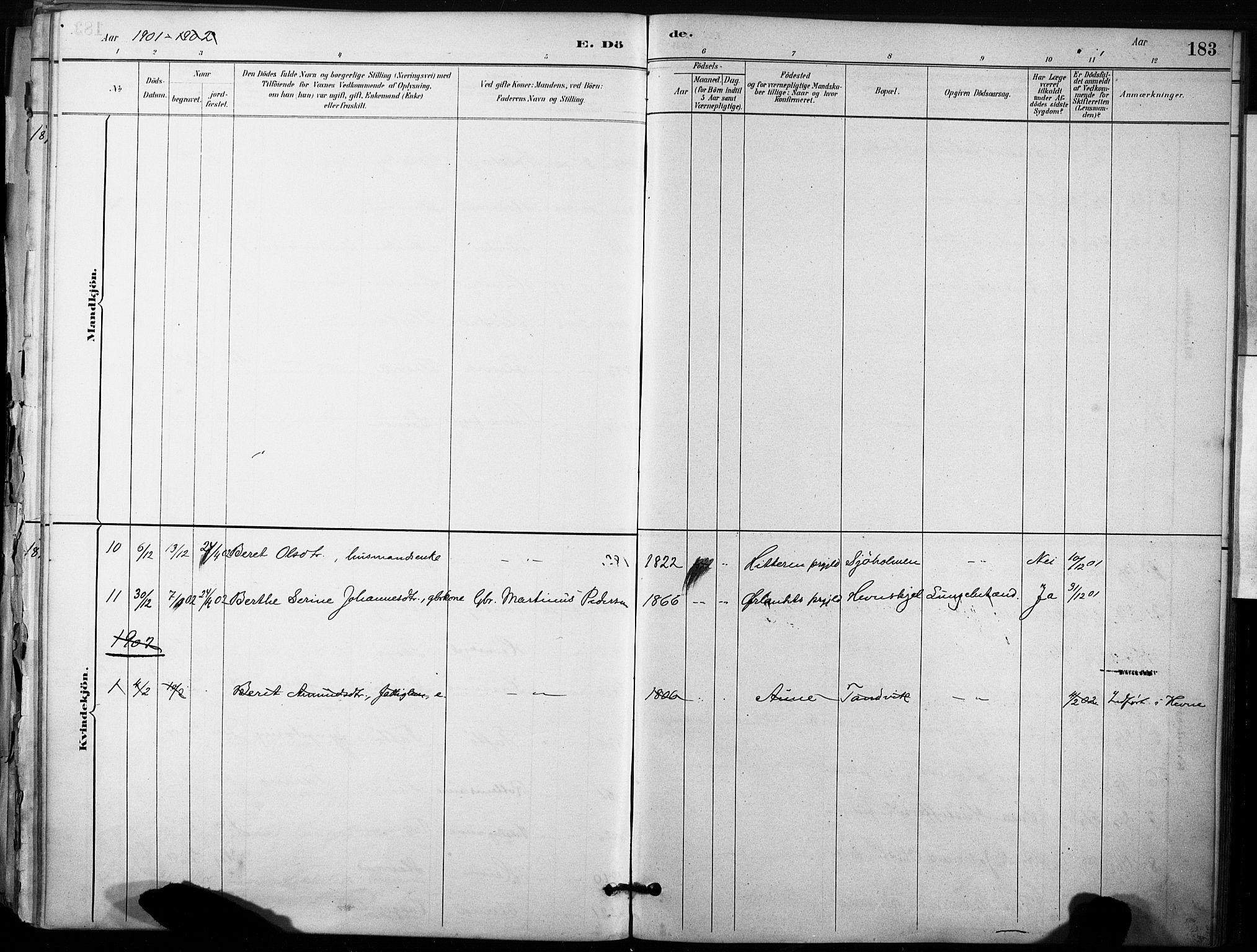 Ministerialprotokoller, klokkerbøker og fødselsregistre - Sør-Trøndelag, SAT/A-1456/633/L0518: Parish register (official) no. 633A01, 1884-1906, p. 183