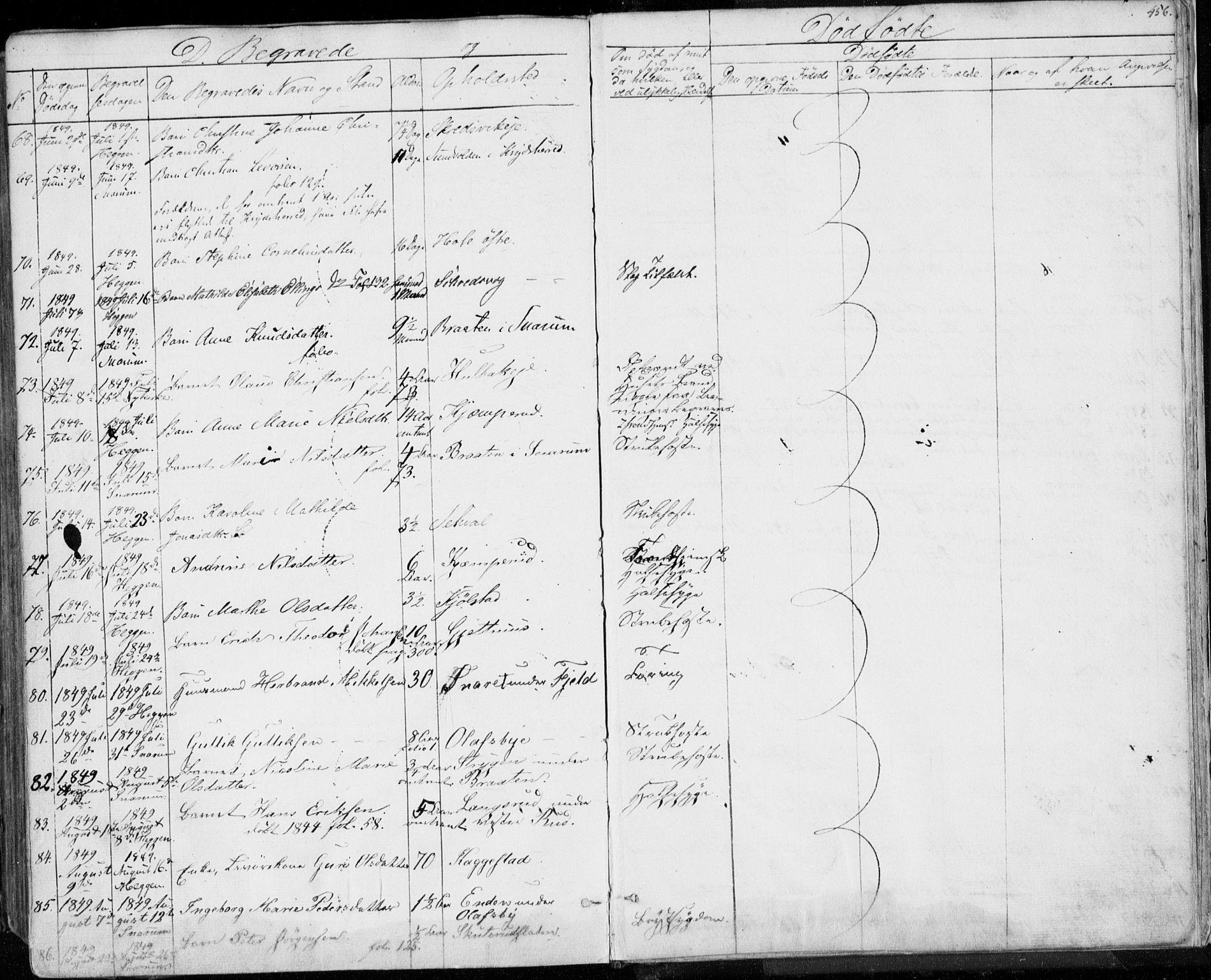 Modum kirkebøker, AV/SAKO-A-234/F/Fa/L0007: Parish register (official) no. 7, 1841-1850, p. 456