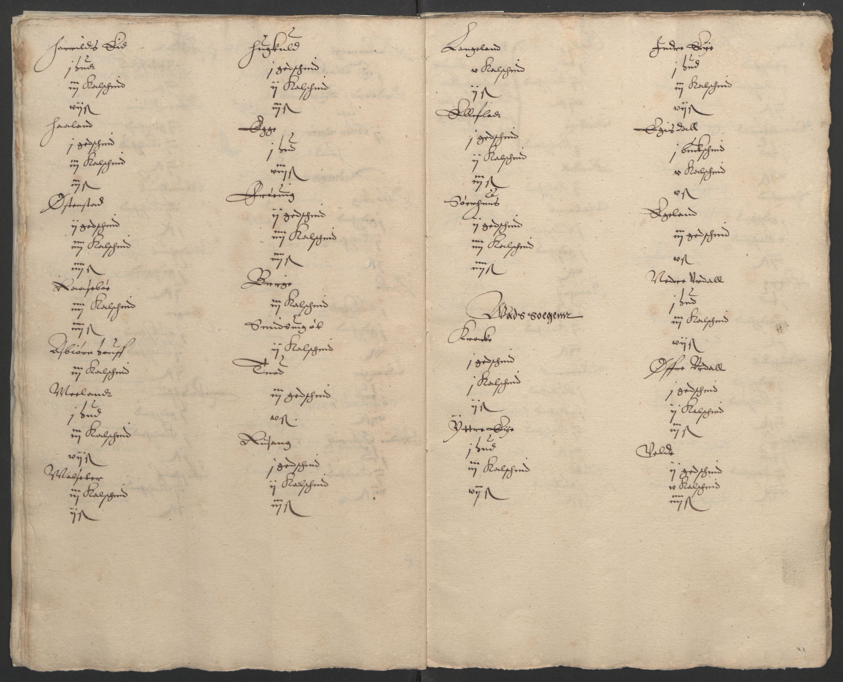 Stattholderembetet 1572-1771, AV/RA-EA-2870/Ek/L0002/0003: Jordebøker til utlikning av garnisonsskatt 1624-1626: / Jordebøker for Stavanger len, 1624-1626, p. 23