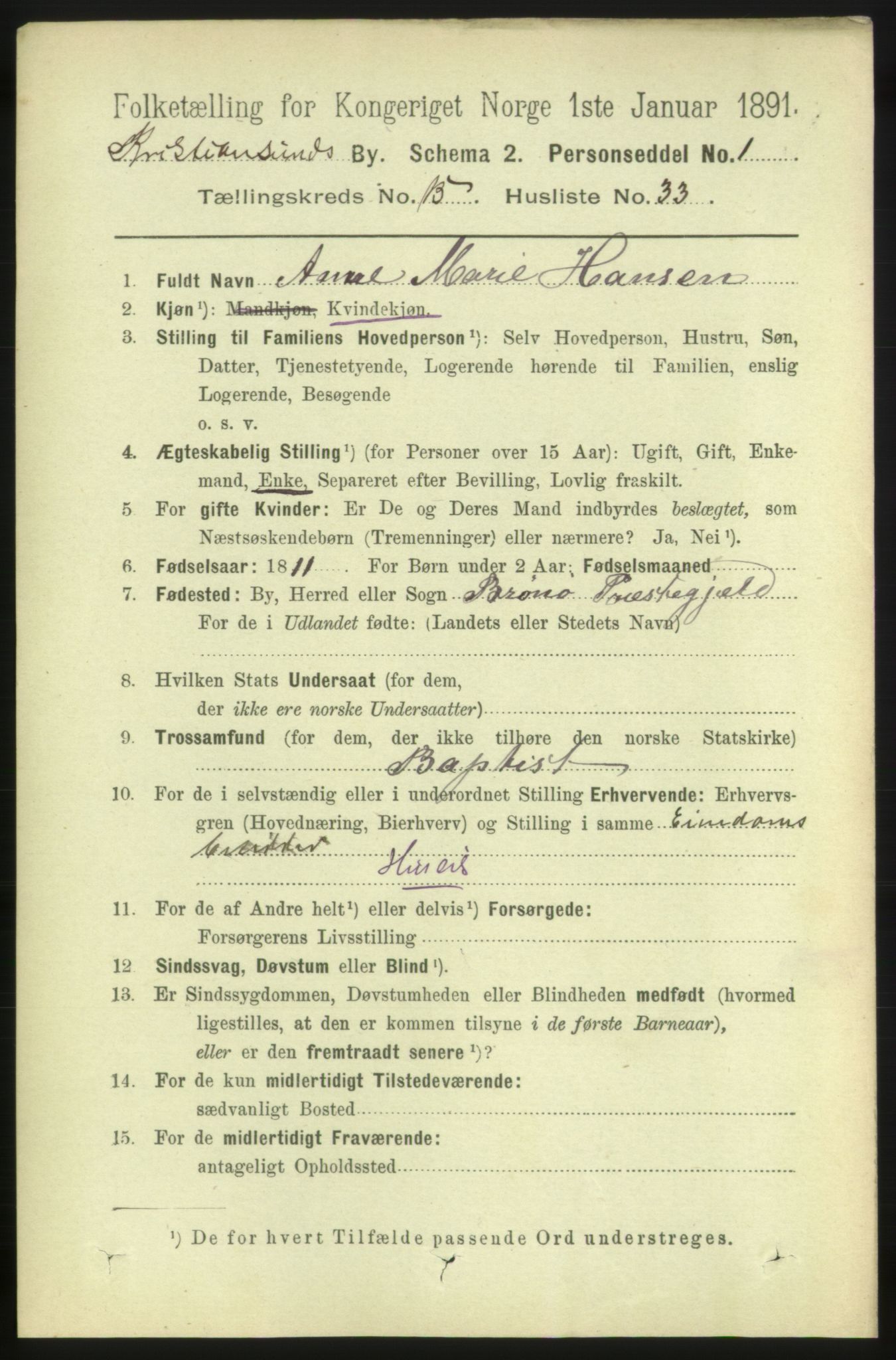 RA, 1891 census for 1503 Kristiansund, 1891, p. 11120