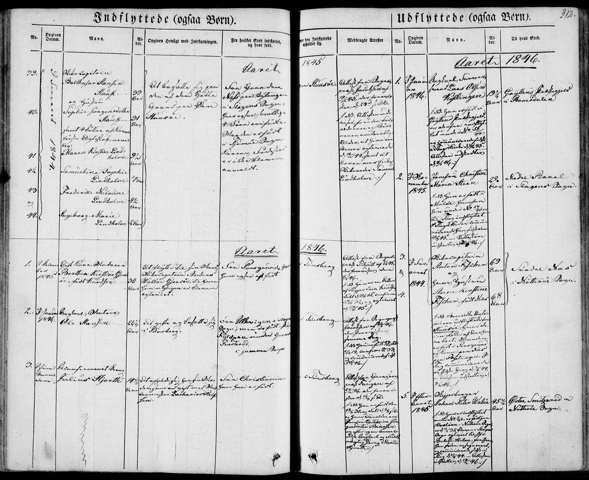 Tønsberg kirkebøker, SAKO/A-330/F/Fa/L0007: Parish register (official) no. I 7, 1845-1854, p. 312