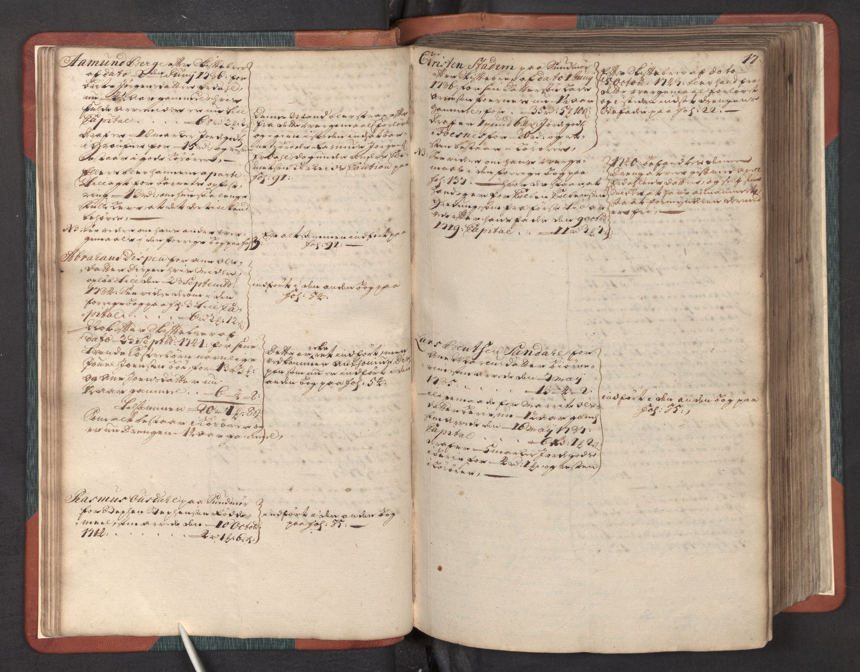 Nordfjord sorenskriveri, AV/SAB-A-2801/1/05/05a/L0002: Overformyndarprotokollar, 1736-1744