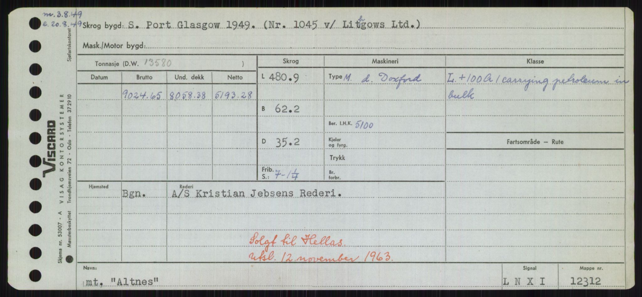 Sjøfartsdirektoratet med forløpere, Skipsmålingen, AV/RA-S-1627/H/Hd/L0001: Fartøy, A-Anv, p. 431